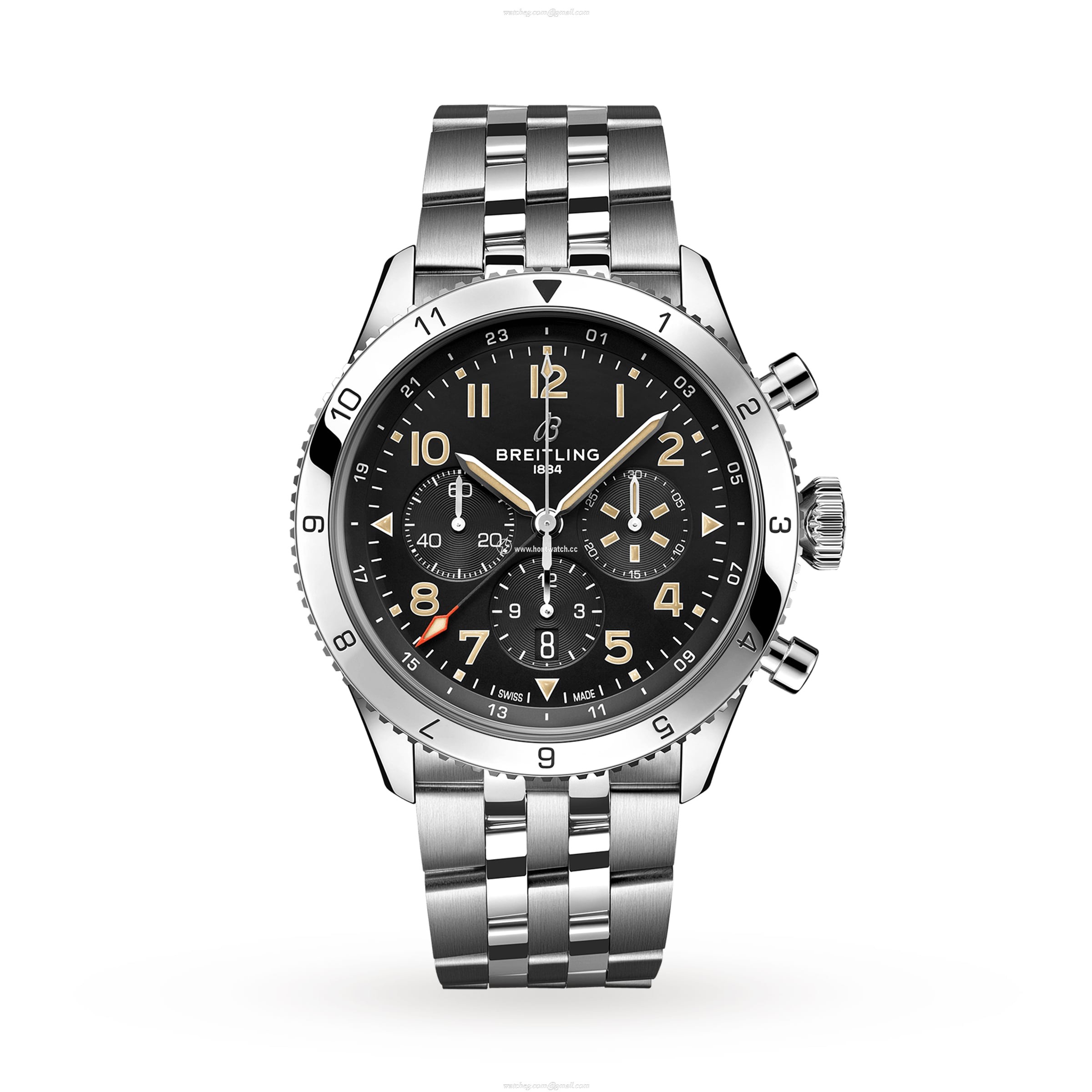 Breitling Aviator 8 AB04453A1B1A1 | 46mm Automatic Black Dial | Stainless Steel