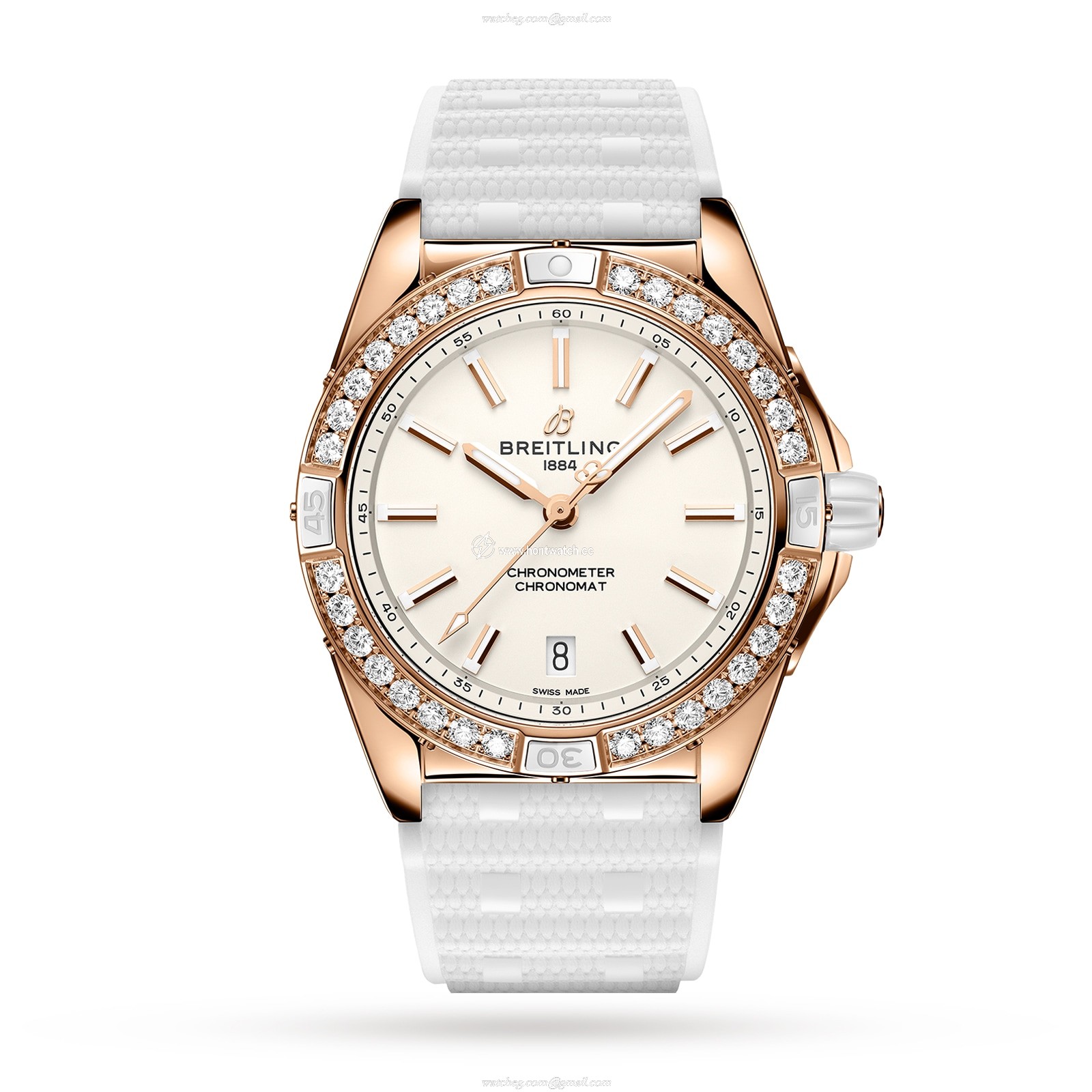Breitling Chronomat 38mm Automatic Silver Dial | 18ct Rose Gold Replica