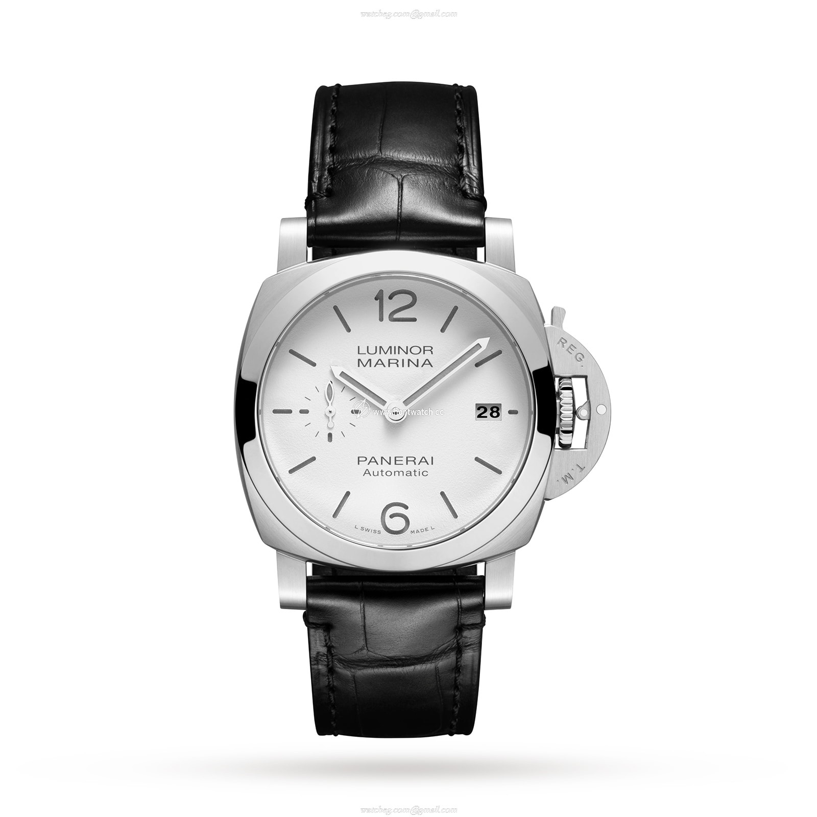 Panerai Luminor PAM01371 Automatic Watch - 40mm Stainless Steel, White Dial