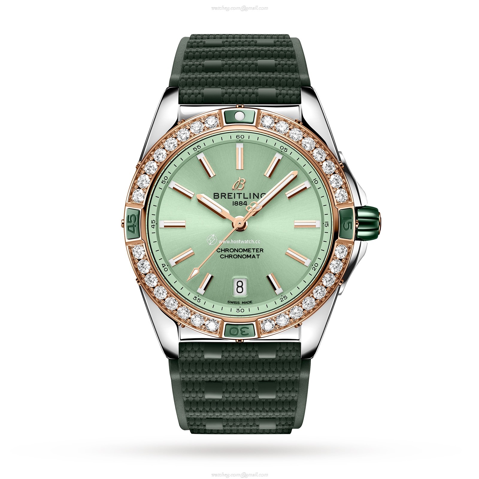 Breitling Chronomat 38mm Green Dial - Stainless Steel & Rose Gold Automatic
