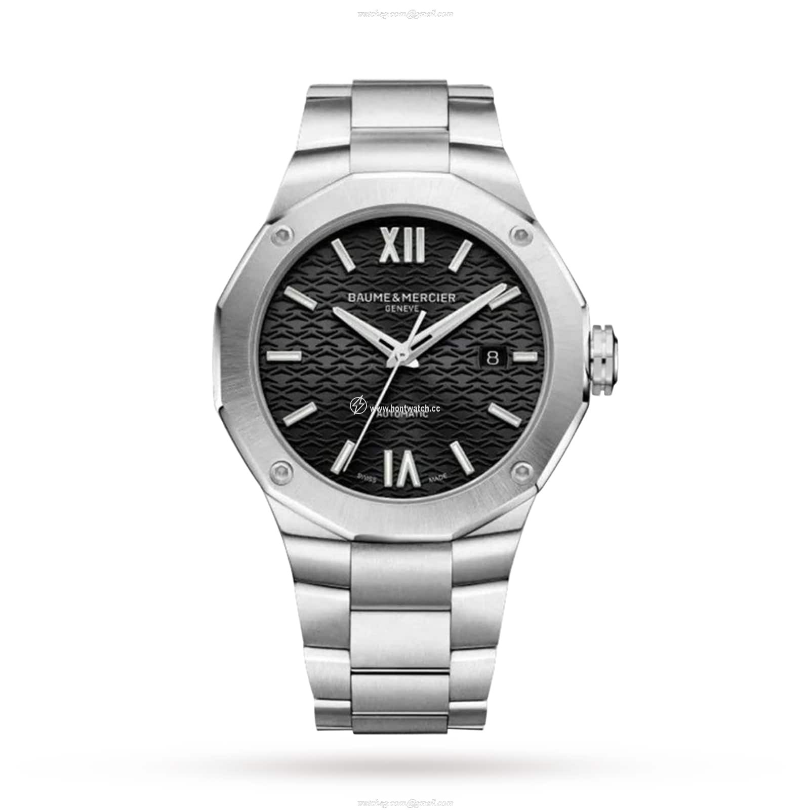 Baume & Mercier Riviera BM0A10621 - 35mm Automatic Black Dial - Stainless Steel