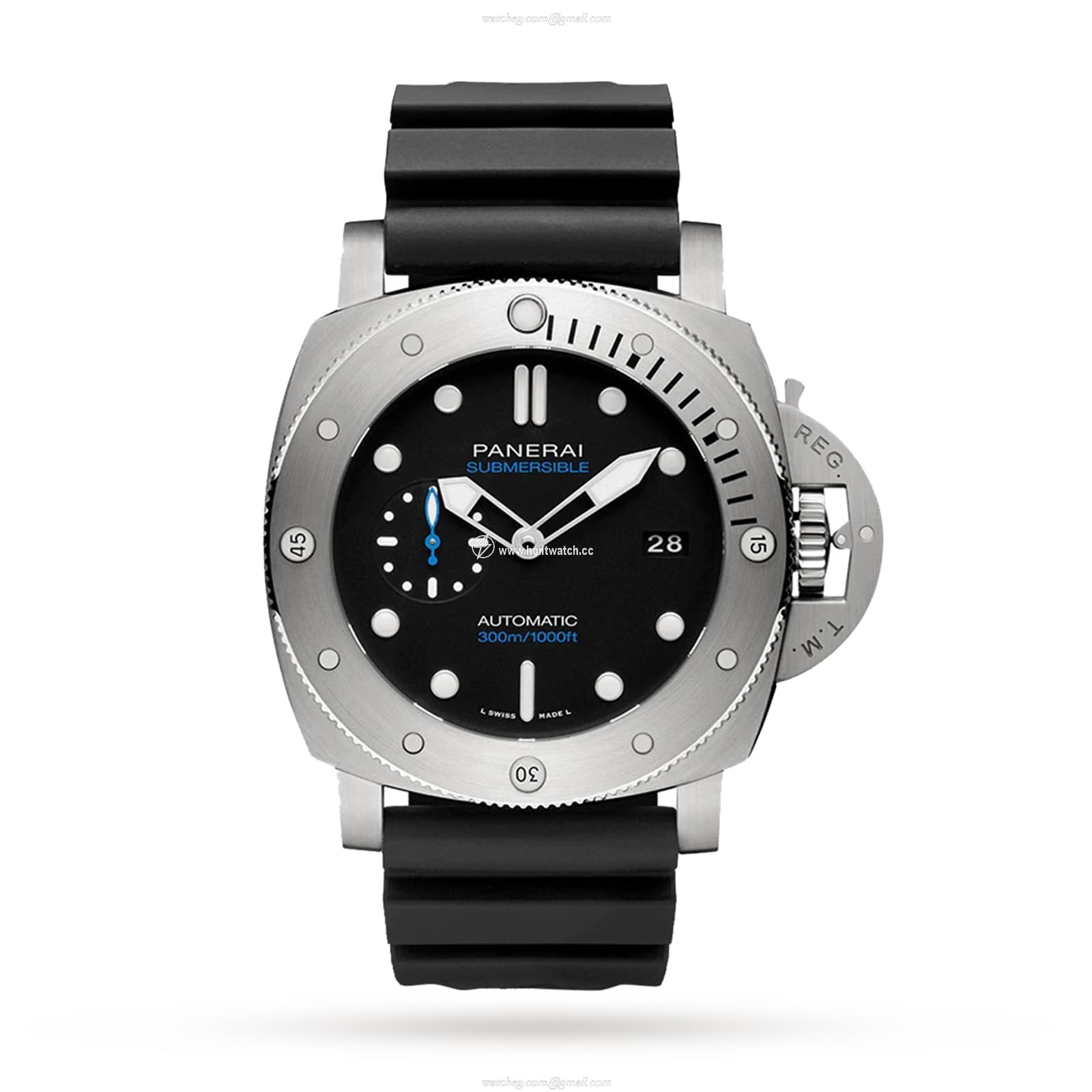 Panerai Submersible PAM02305 Titanium Automatic Black Replica Watch | 47mm