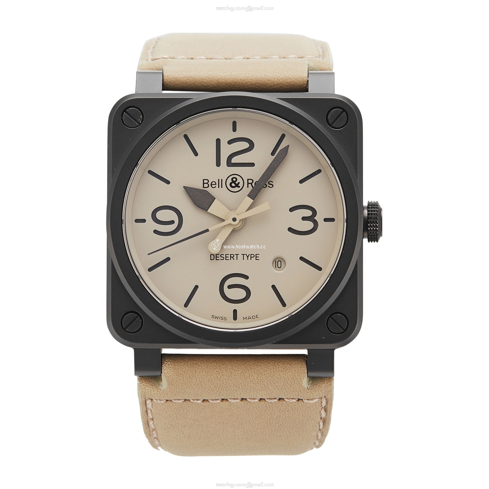Bell & Ross BR0392-DESERT-CE Ceramic Automatic Beige Watch | 42mm