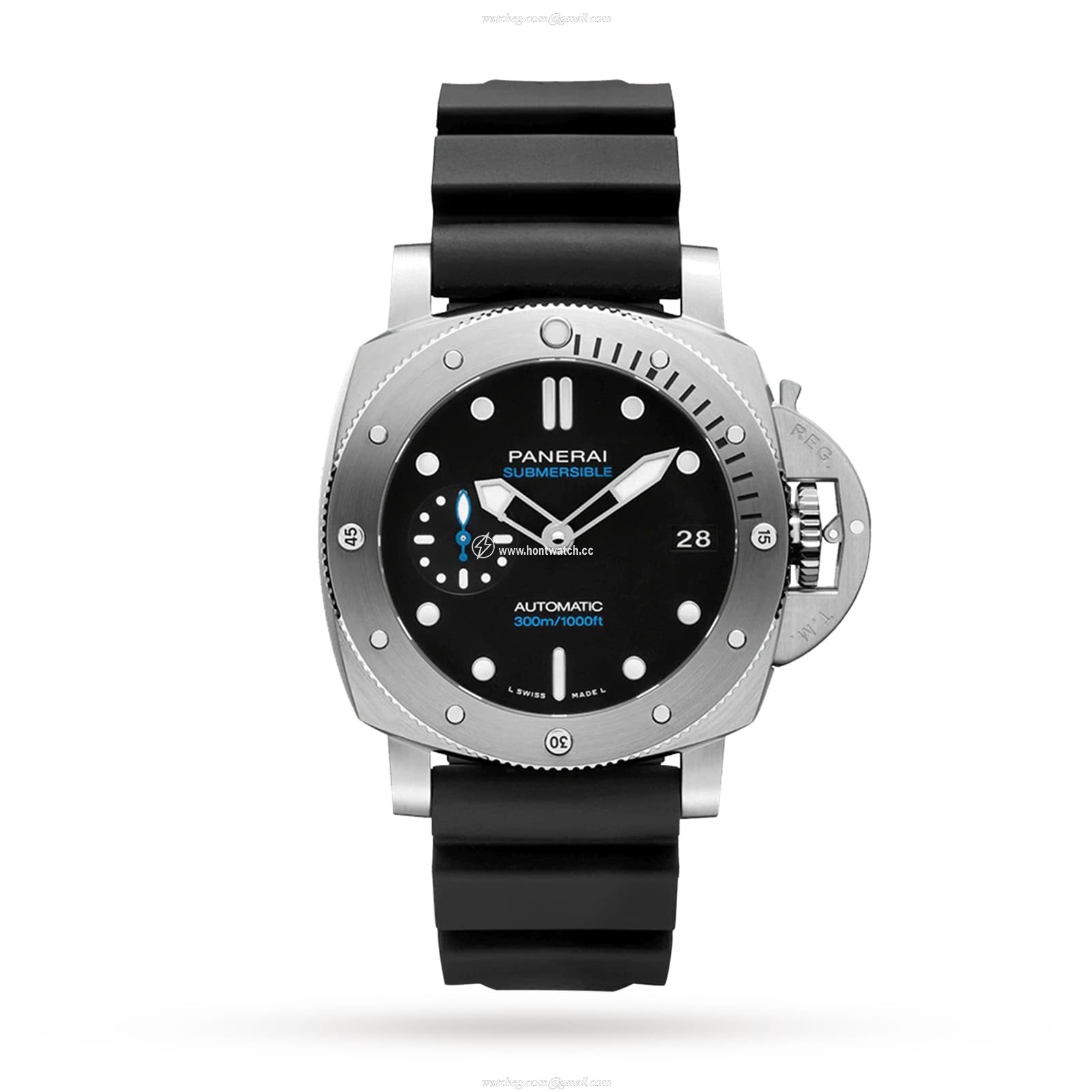 Panerai Submersible PAM02973 Automatic Diver - 42mm Stainless Steel Black Dial
