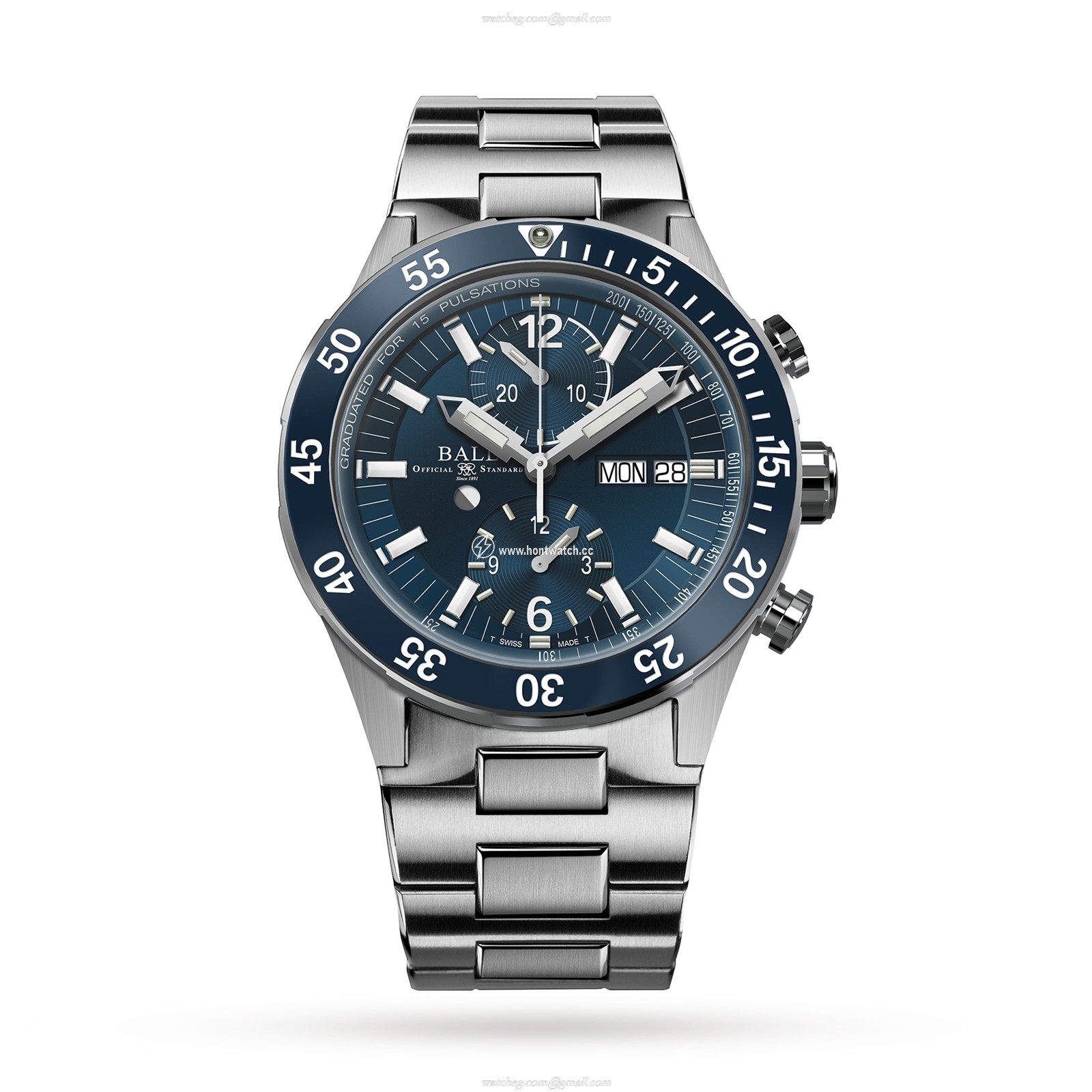 BALL Roadmaster DC3030C-S1-BE Titanium Automatic Blue Watch - 42mm