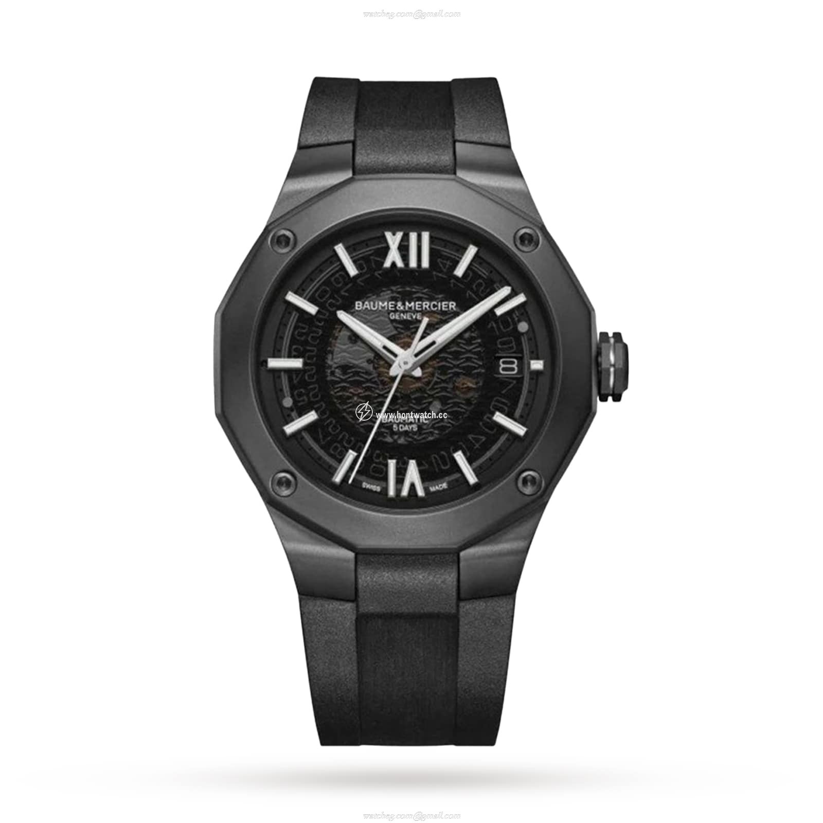 Baume & Mercier Riviera BM0A10617 - 42mm Automatic Black Dial Watch