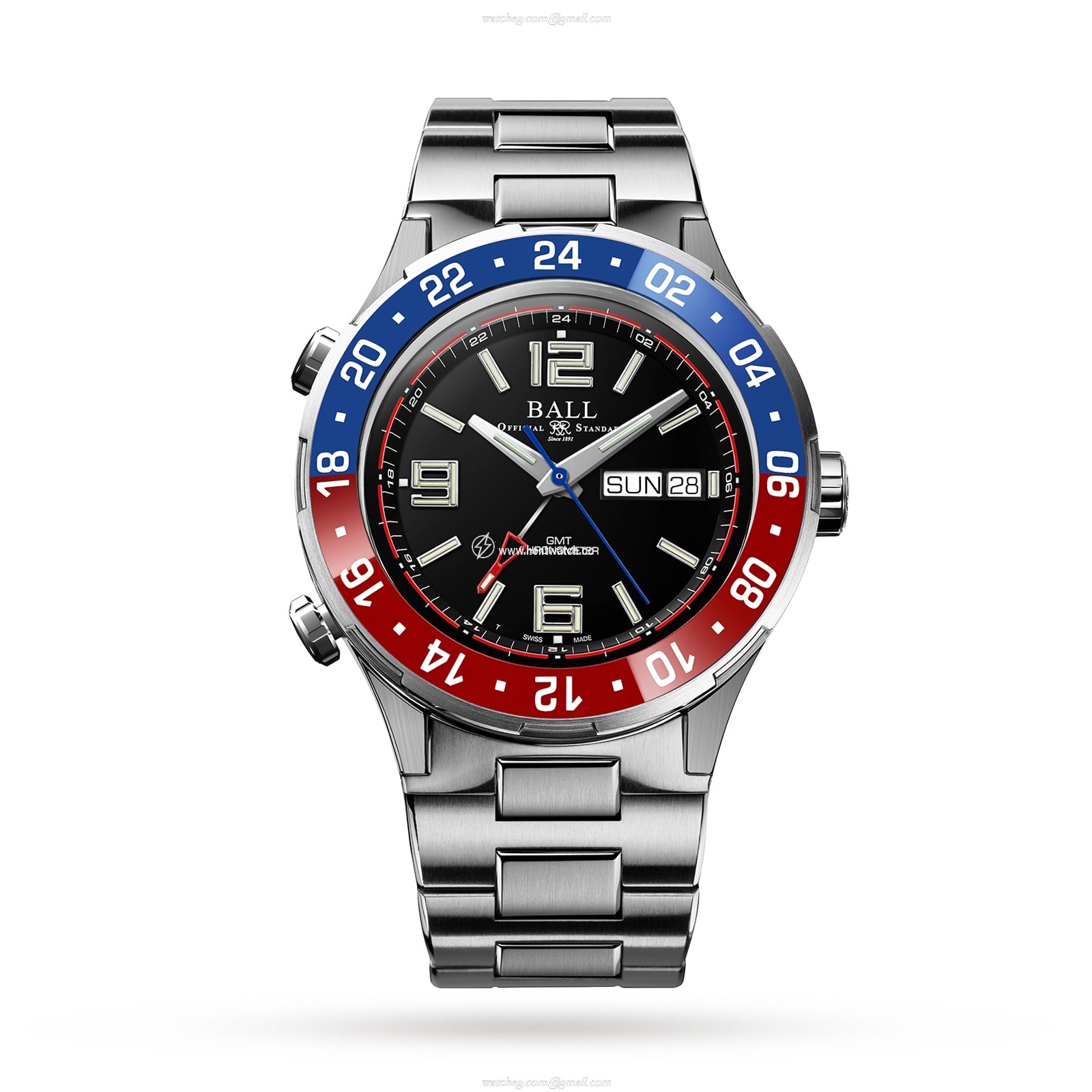 BALL Roadmaster DG3030B-S4C-BK Automatic Watch - 40mm Stainless Steel
