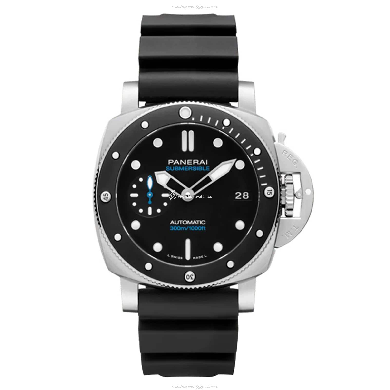 Panerai Submersible PAM02683 Automatic Watch - 42mm Steel - Black Dial