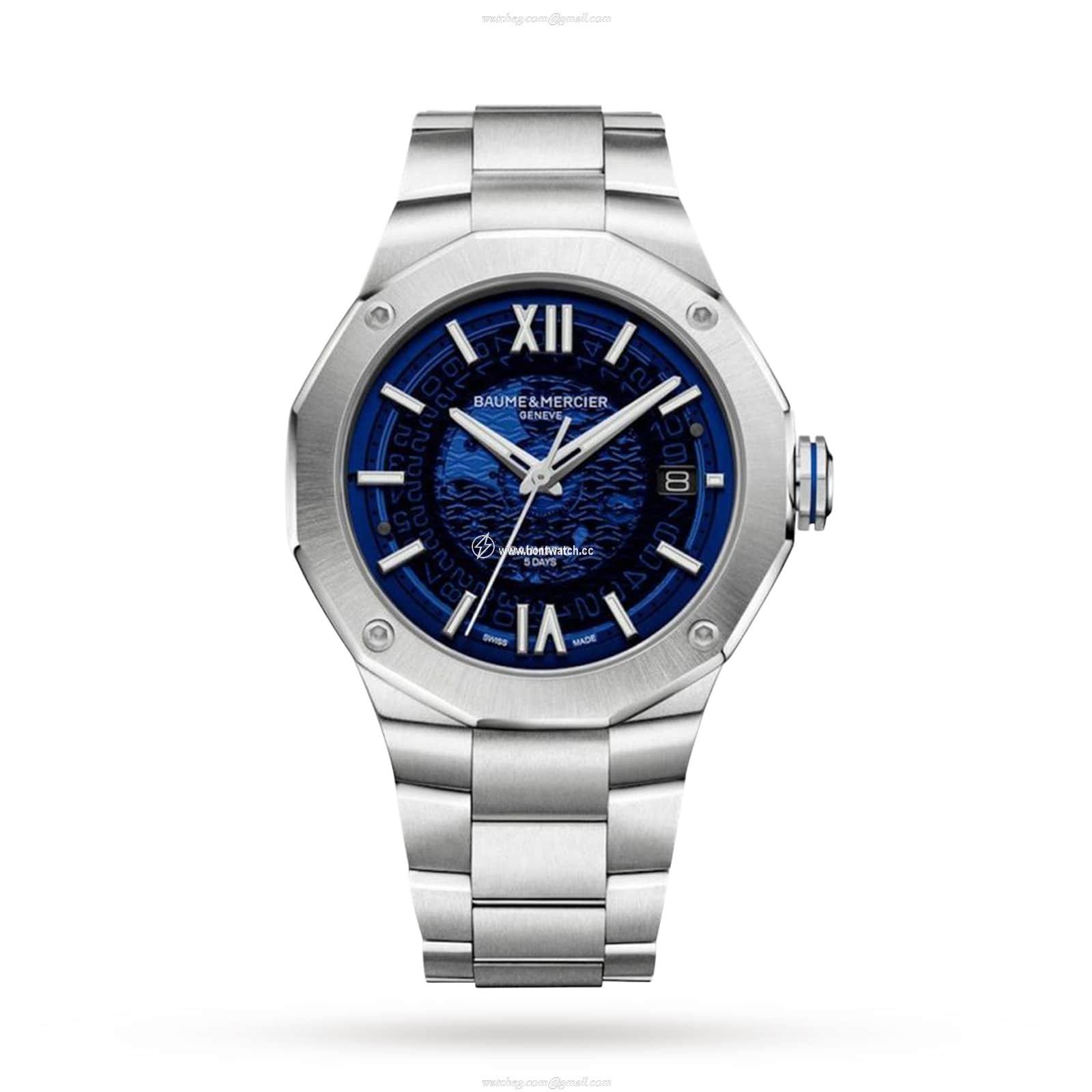 Baume & Mercier Riviera BM0A10616 - 42mm Automatic Blue Dial - Stainless Steel