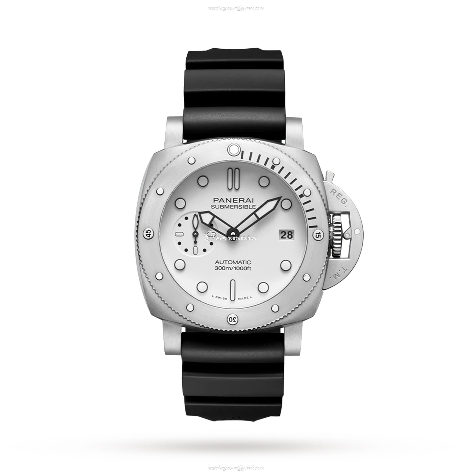 Panerai Submersible PAM02223 - 42mm Automatic Watch - White Dial Stainless Steel