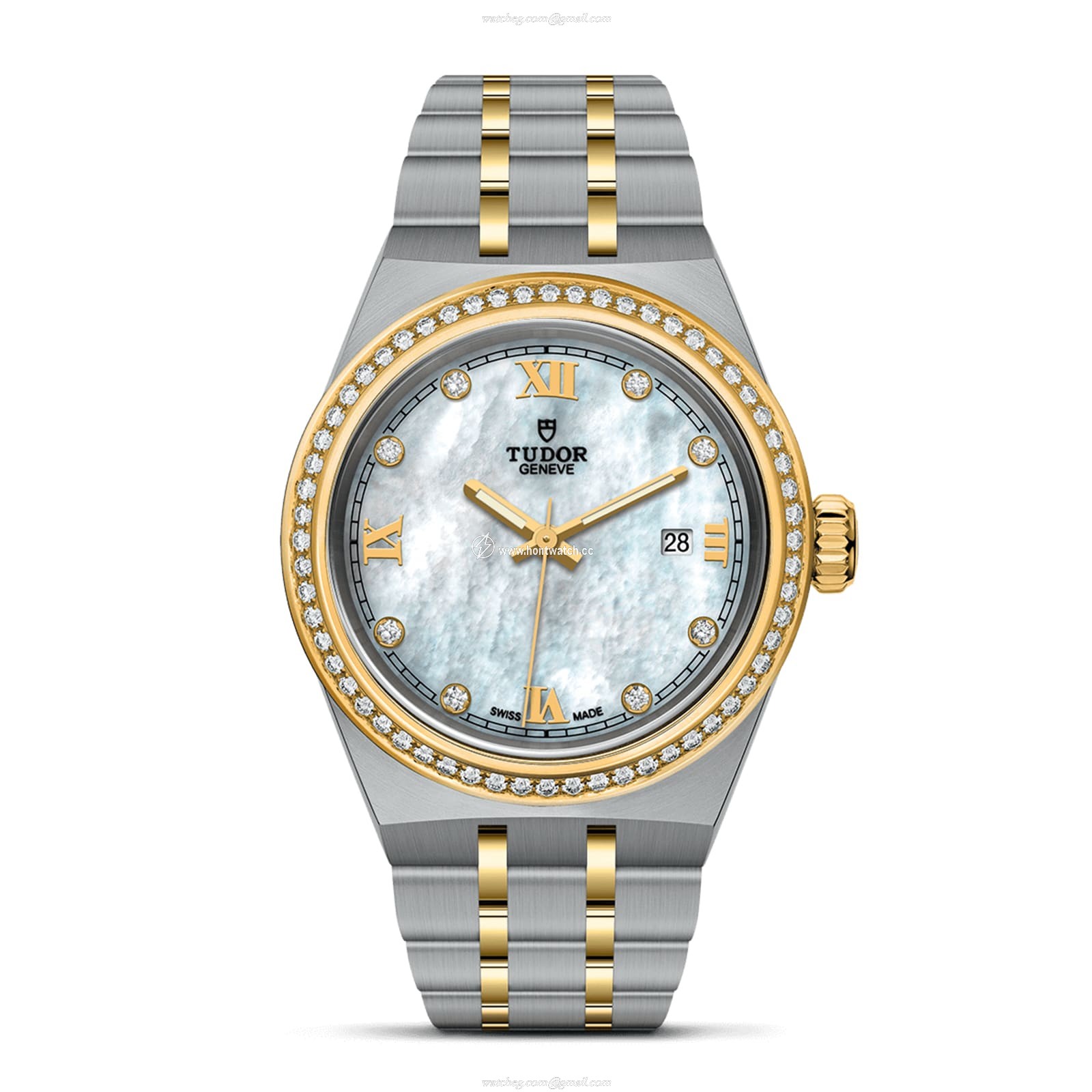 Tudor Royal 28mm Automatic Watch - White Dial & Diamond Markers