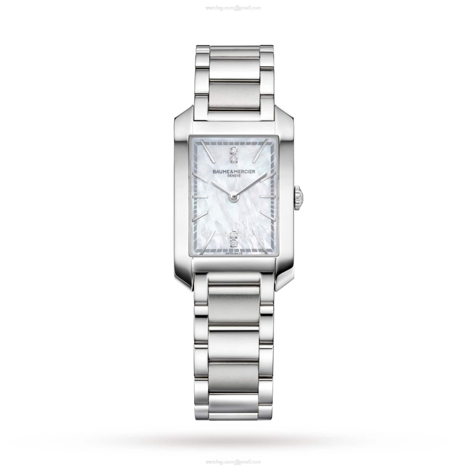 Baume & Mercier Hampton BM0A10474 | 40mm Stainless Steel Quartz Watch - Silver Dial