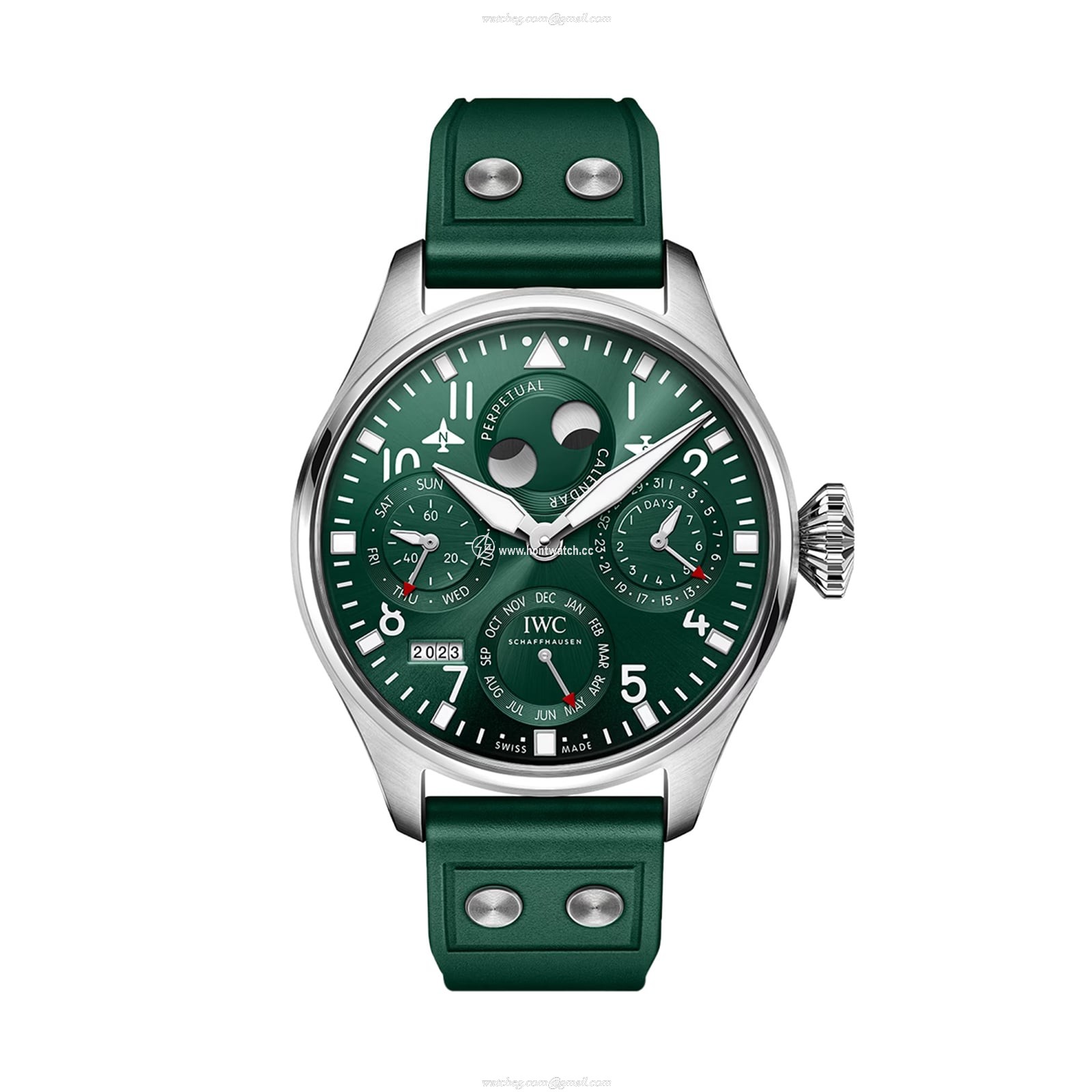 IWC Pilot IW503608 Automatic | 46mm Stainless Steel | Green Dial
