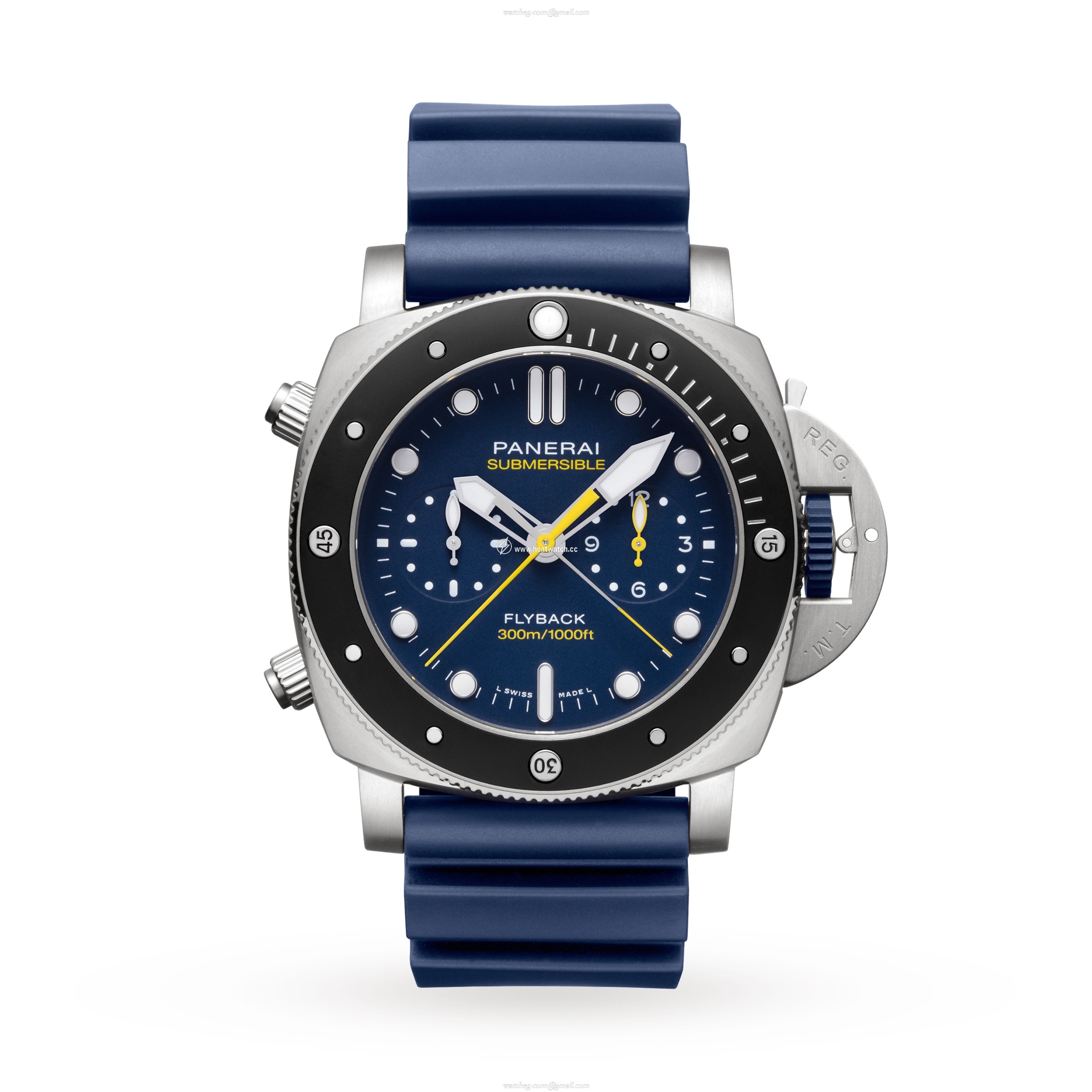 Panerai Submersible PAM01291 Automatic Blue Dive Watch - 47mm Ceramic & Titanium