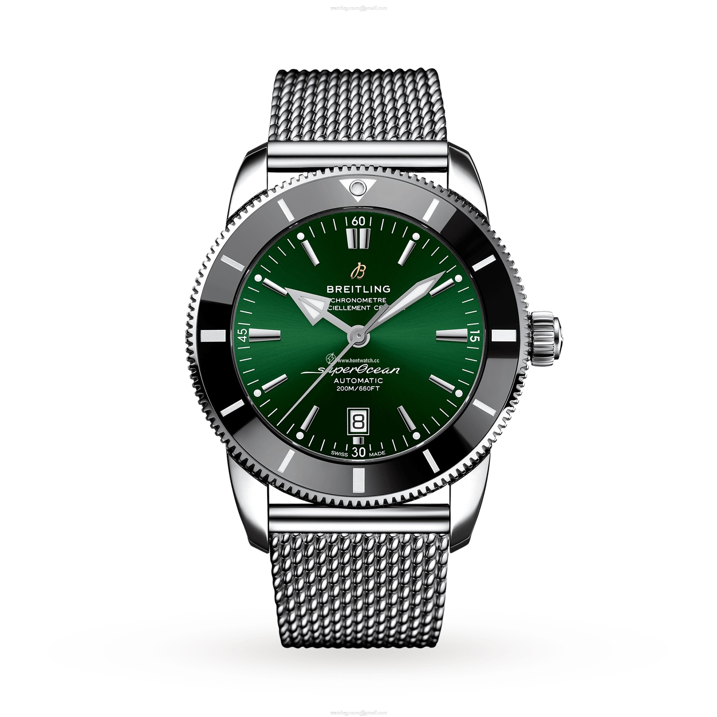 Breitling Superocean Heritage 46mm Automatic Green Dial - Stainless Steel Watch