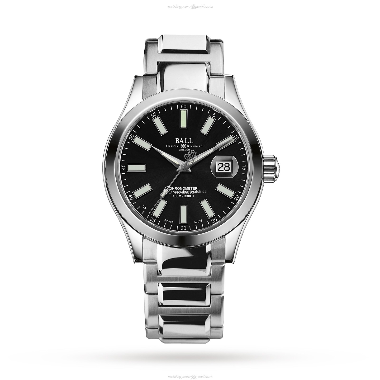 BALL Engineer III NM9026C Automatic Watch - 40mm Black Dial | Stainless Steel