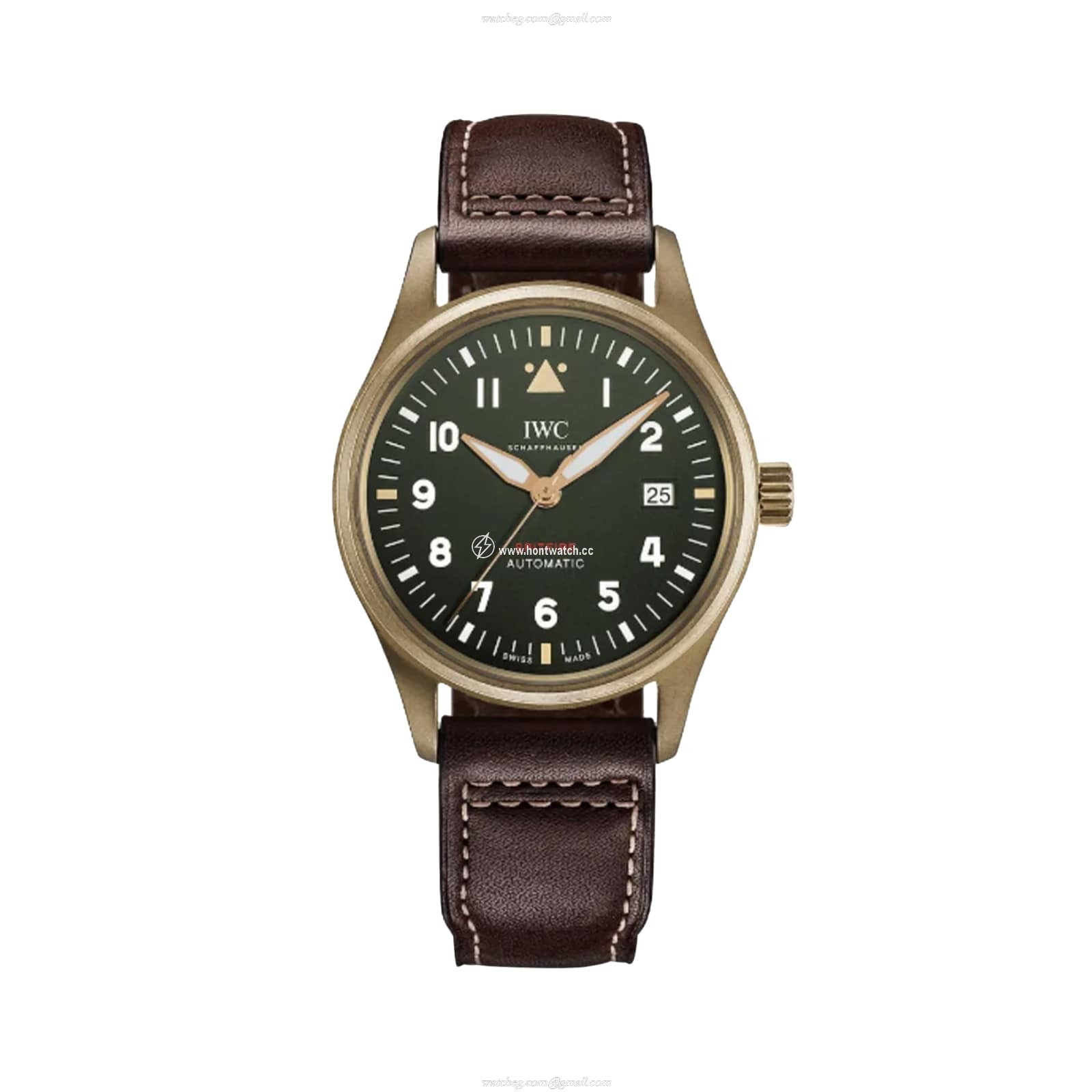 IWC Pilot IW326806 Bronze Automatic Green Watch - 39mm