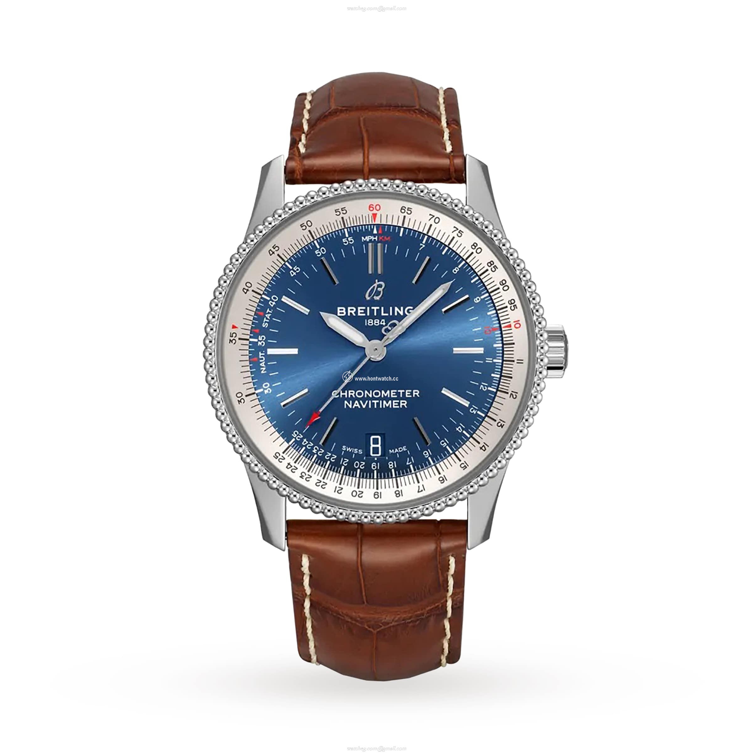 Breitling Navitimer Automatic 38mm Blue Dial Stainless Steel Watch