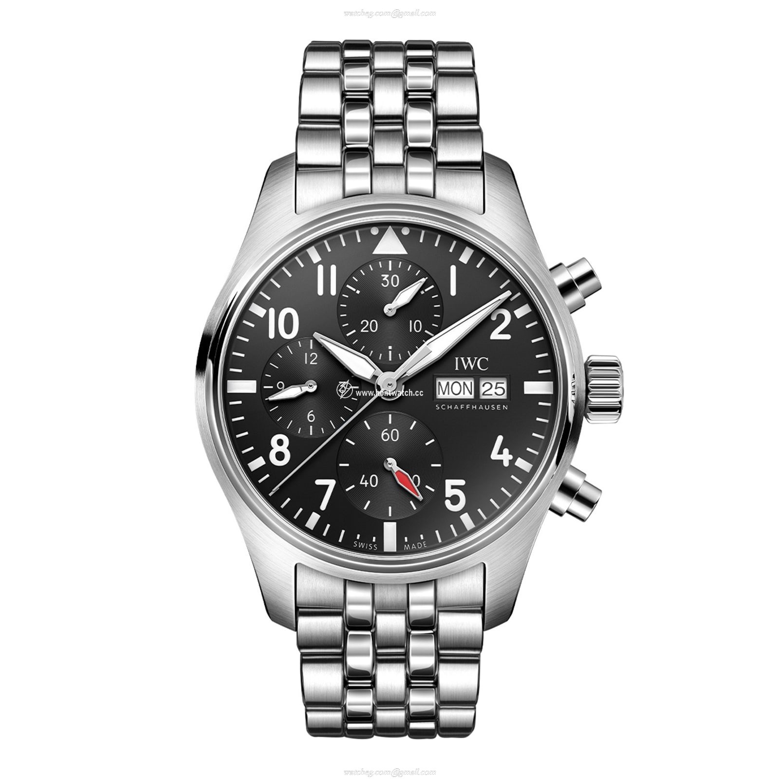 IWC Pilot IW388113 Automatic Watch - 41mm Stainless Steel - Black Dial