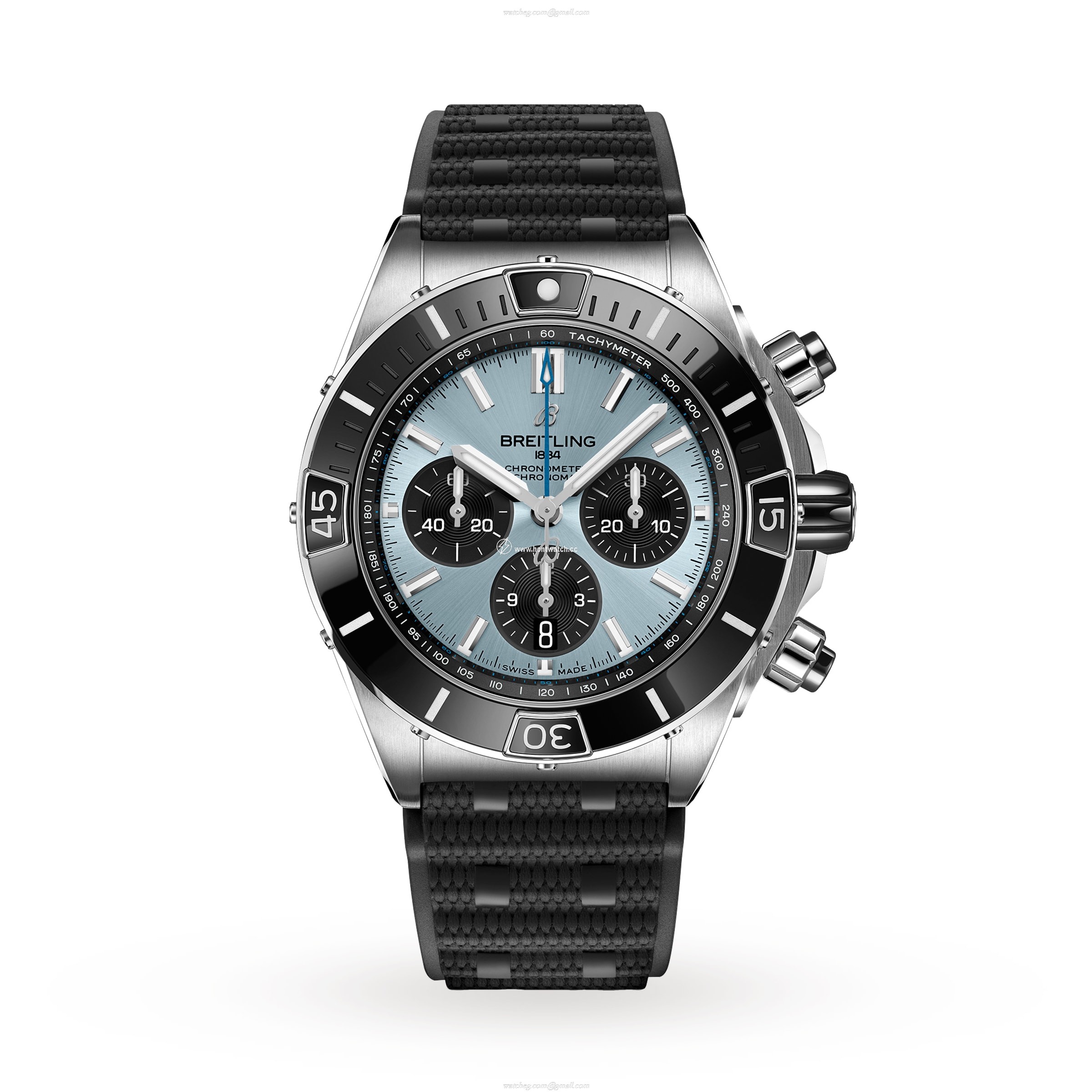 Breitling Chronomat 44mm Automatic Blue Dial - Stainless Steel Rubber Strap