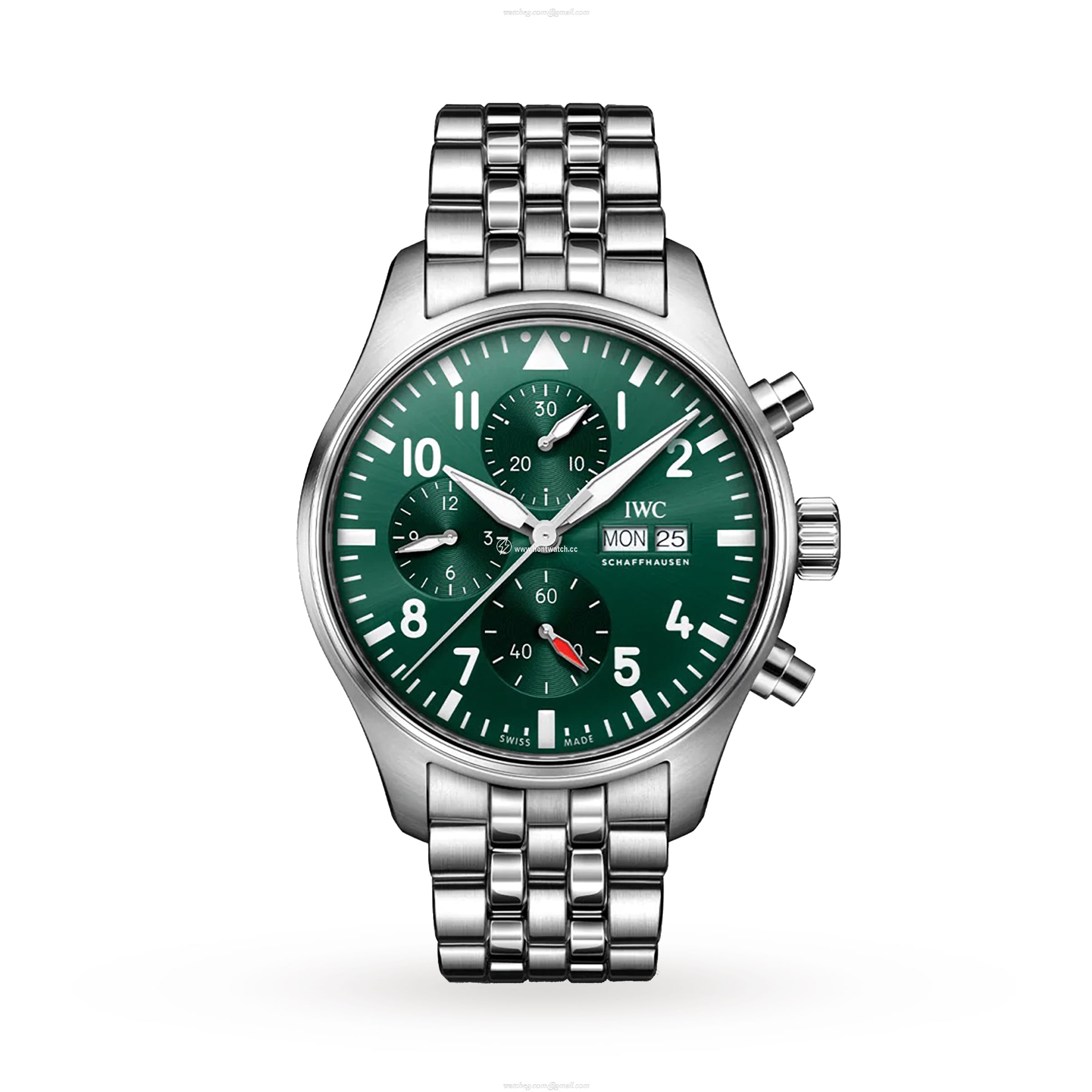 IWC Pilot IW378006 Automatic Green Dial - 43mm Stainless Steel Watch