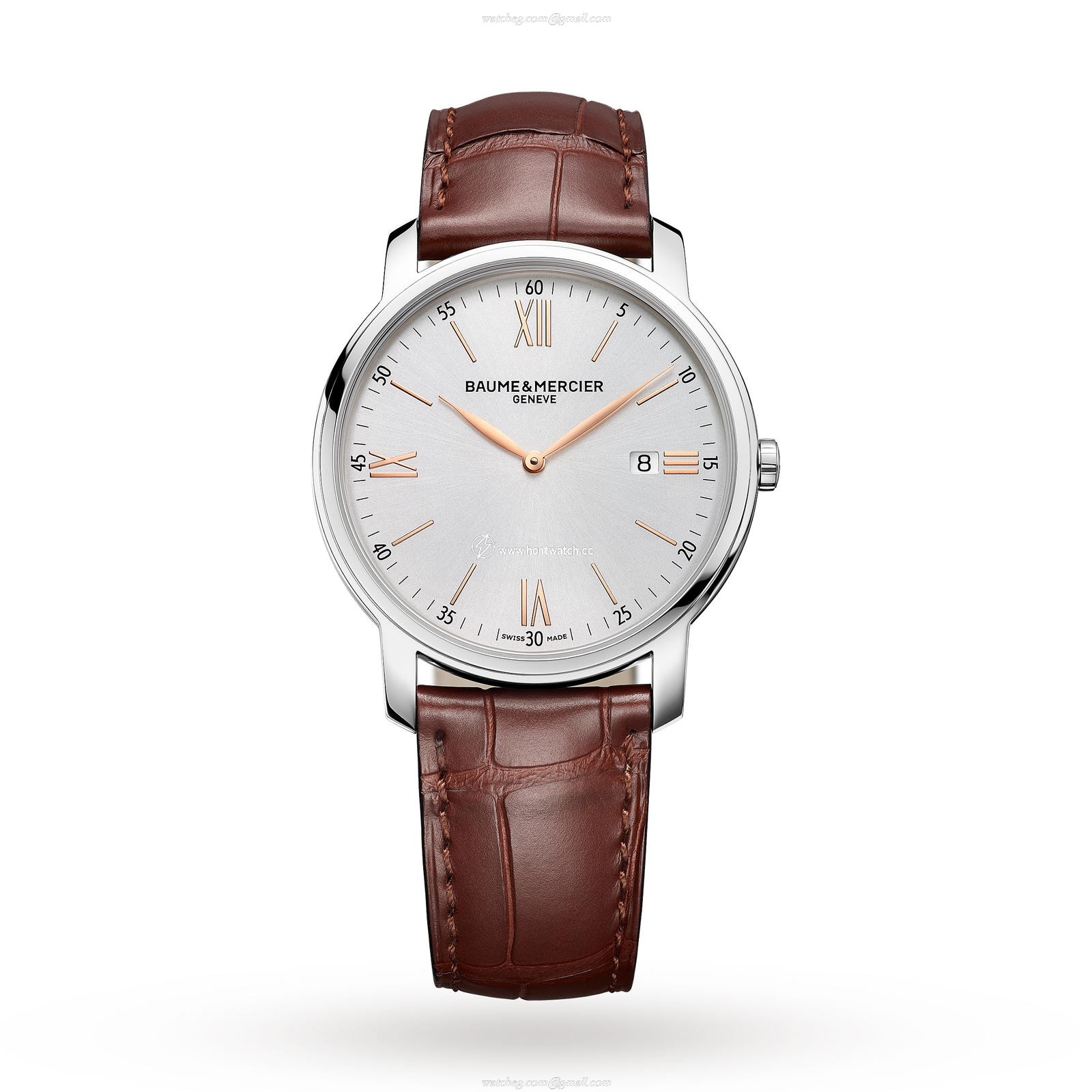 Baume & Mercier Classima BM0A10415 - 42mm Stainless Steel Silver Dial Quartz Watch