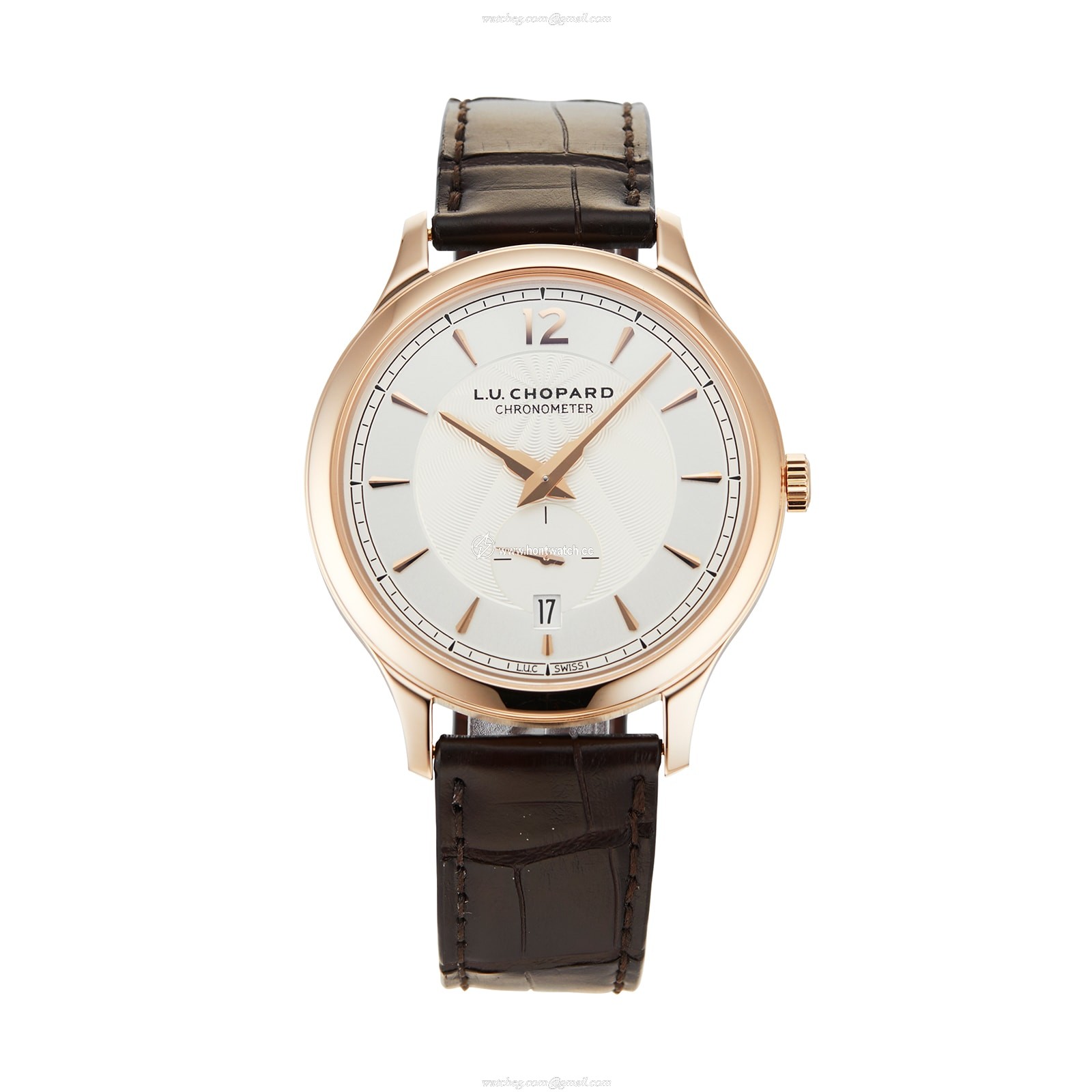 Pre-Owned Chopard L.U.C XPS 1860 Automatic Watch - 40mm Rose Gold & Silver Dial