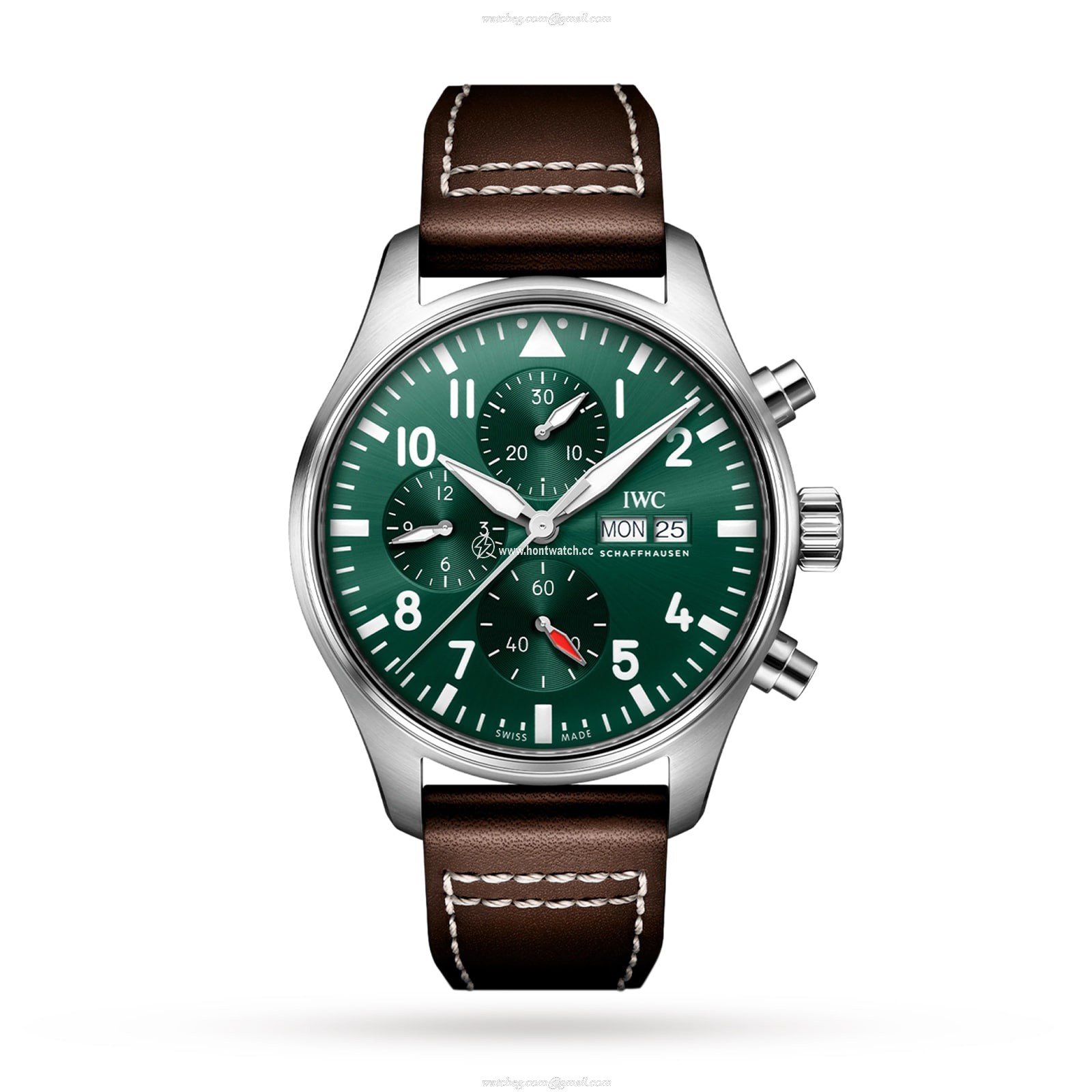IWC Pilot IW378005 Automatic Green Dial - 43mm Stainless Steel Watch