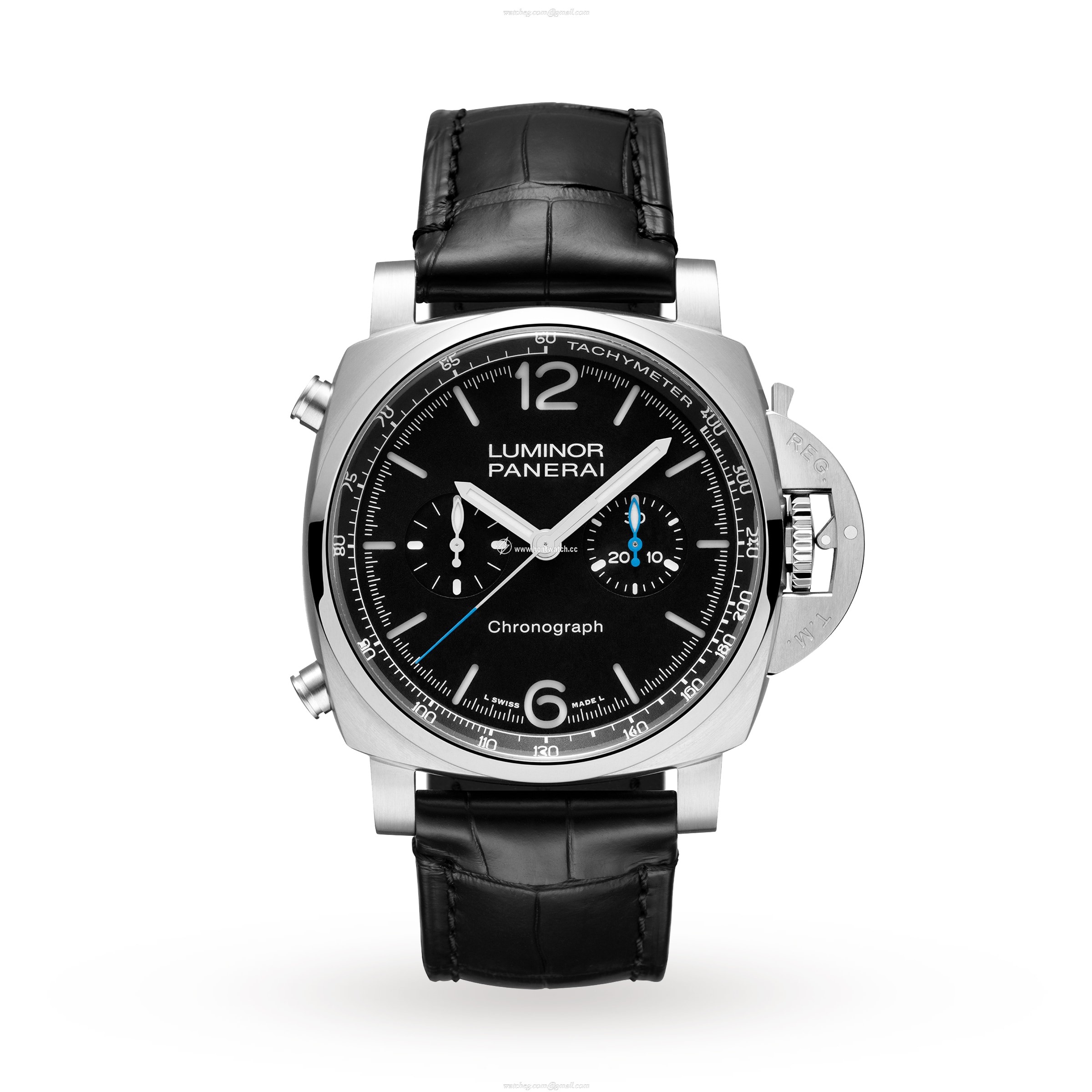 Panerai Luminor PAM01109 Automatic Chronograph - 44mm Stainless Steel Black Dial