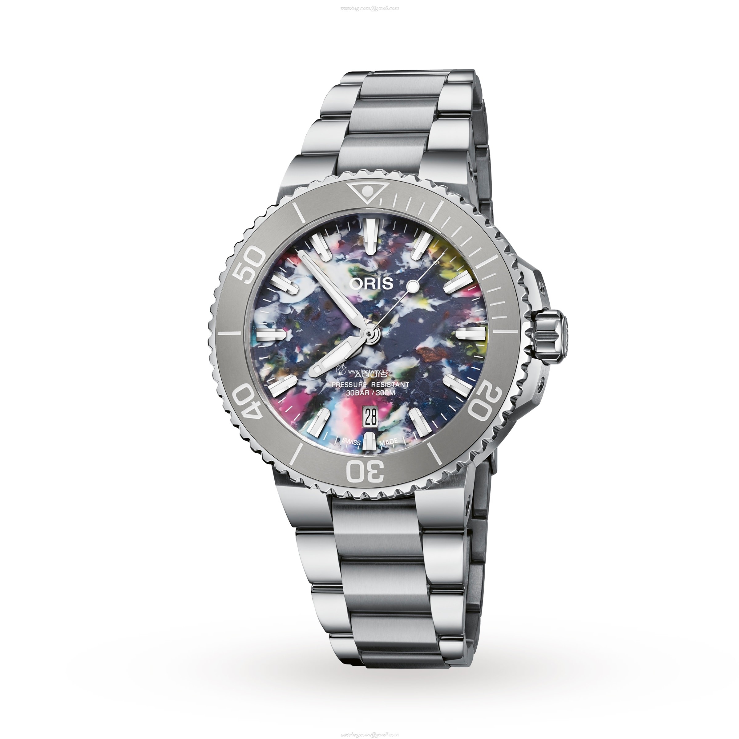 Oris Divers Aquis Date Upcycle - 41.5mm Stainless Steel Automatic Watch