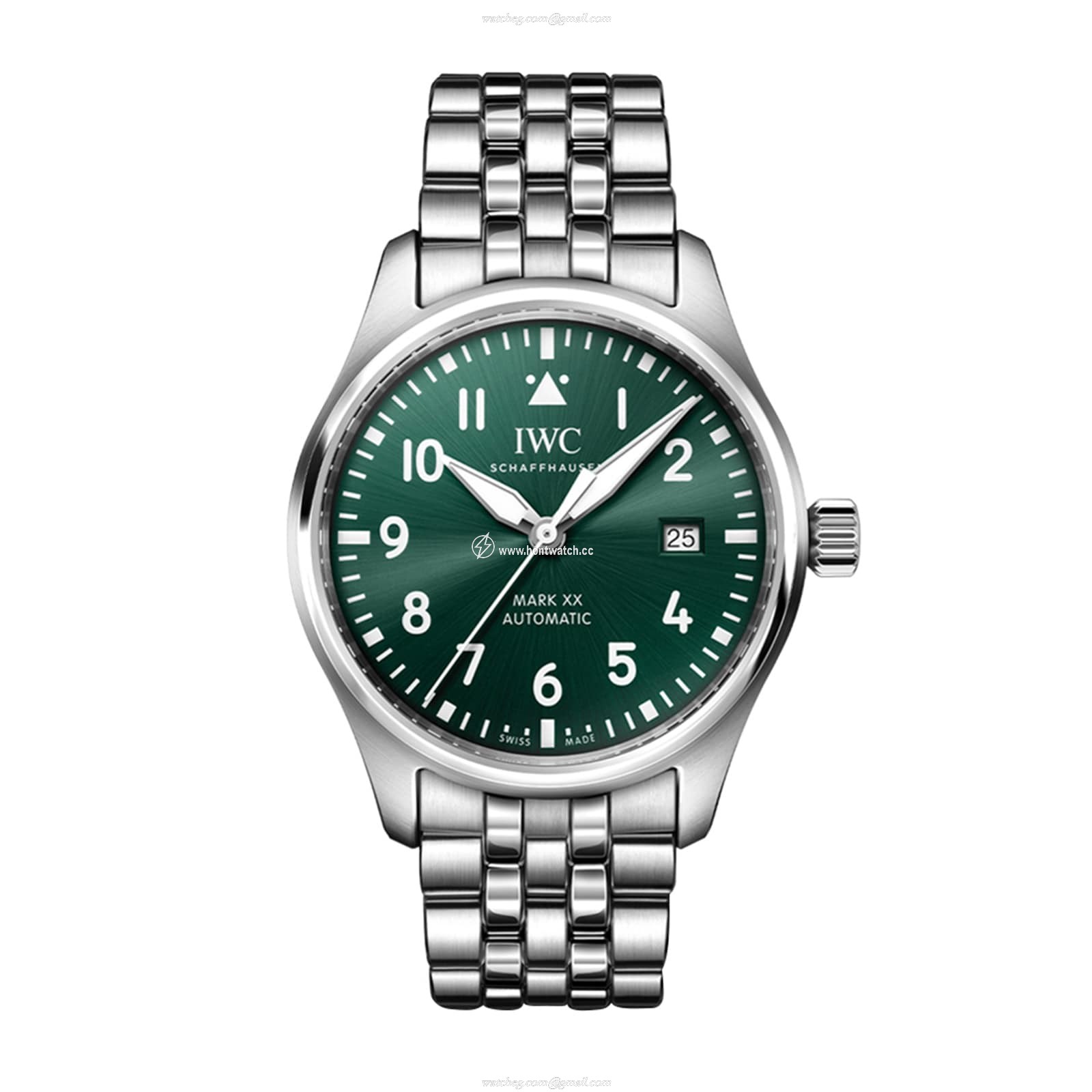 IWC Pilot IW328206 Automatic Watch - 40mm Stainless Steel - Green Dial