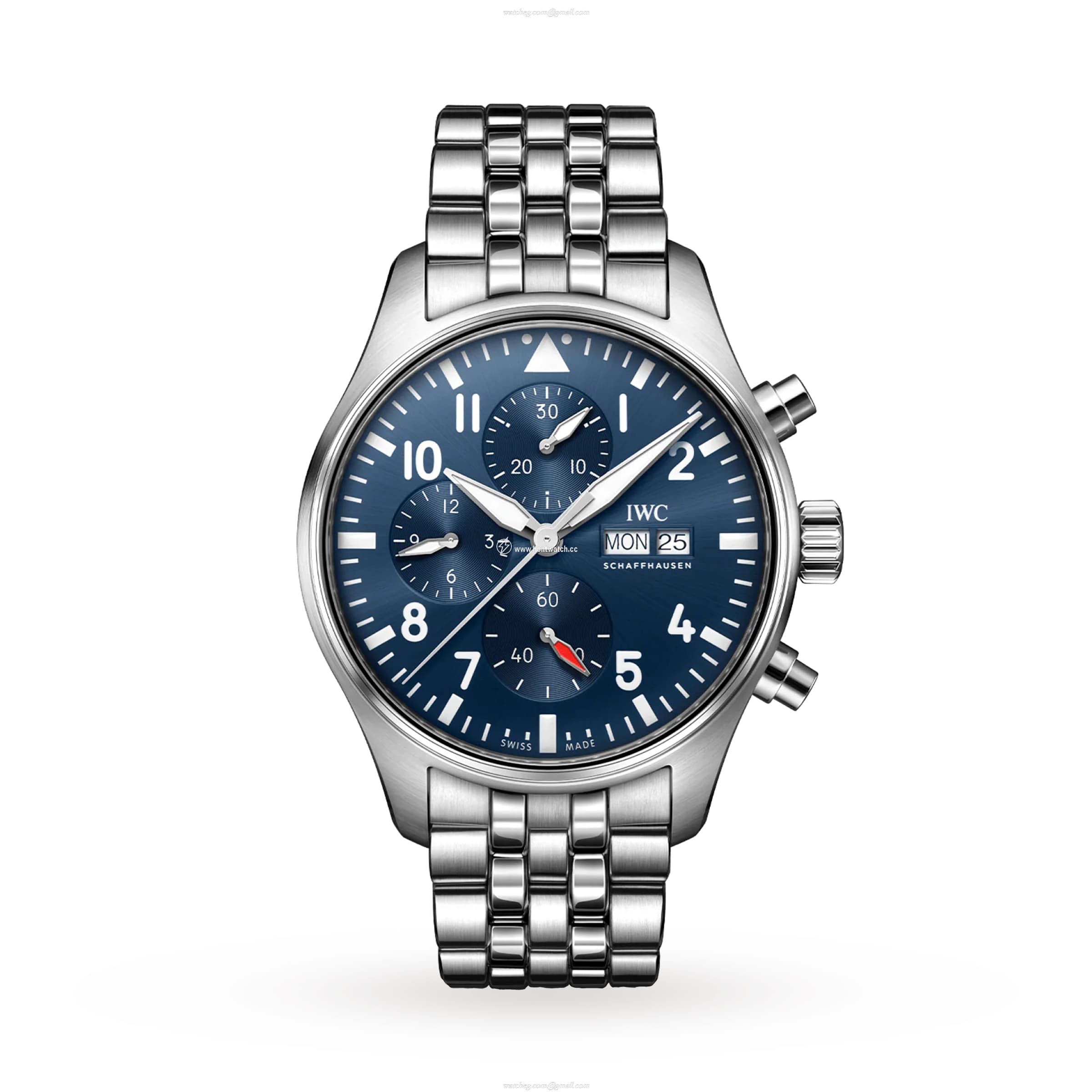 IWC Pilot IW378004 Automatic Chronograph - 43mm Stainless Steel Blue Dial