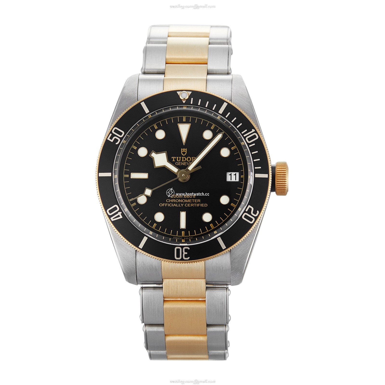 Tudor Black Bay I706906 | 41mm Steel & Gold Automatic Watch - Black Dial