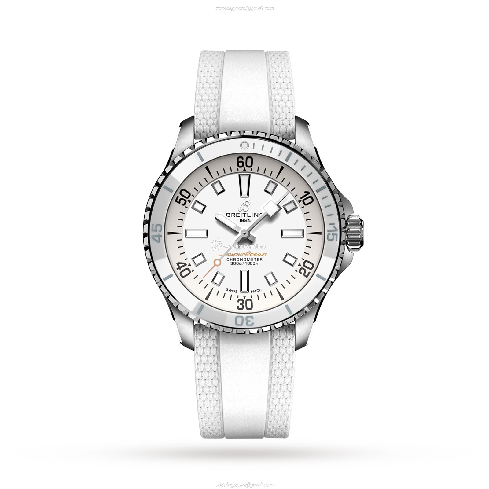 Breitling Superocean 36mm Automatic White Dial - Stainless Steel & Rubber