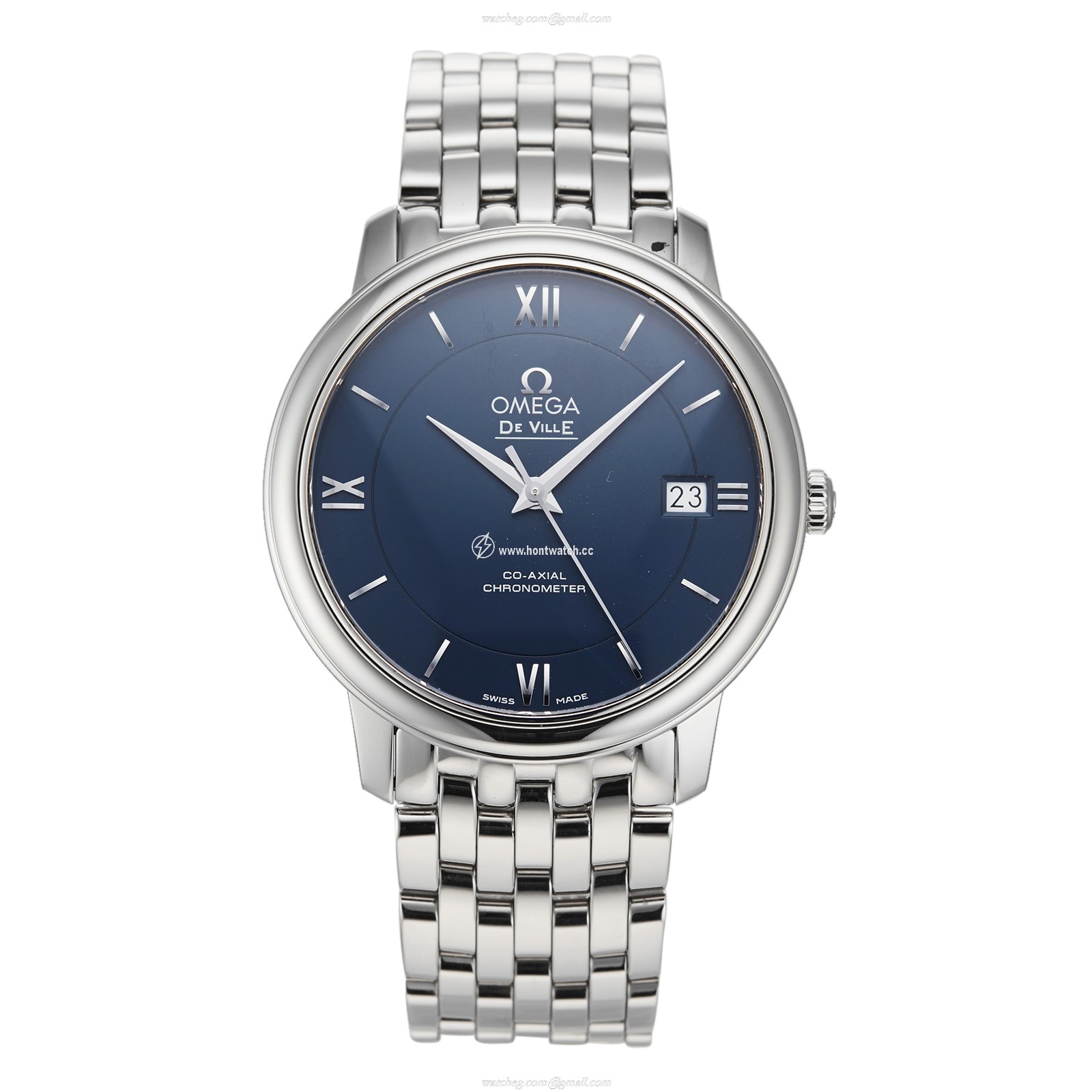 Pre-Owned Omega De Ville Automatic Watch - 36.8mm Blue Dial | Stainless Steel