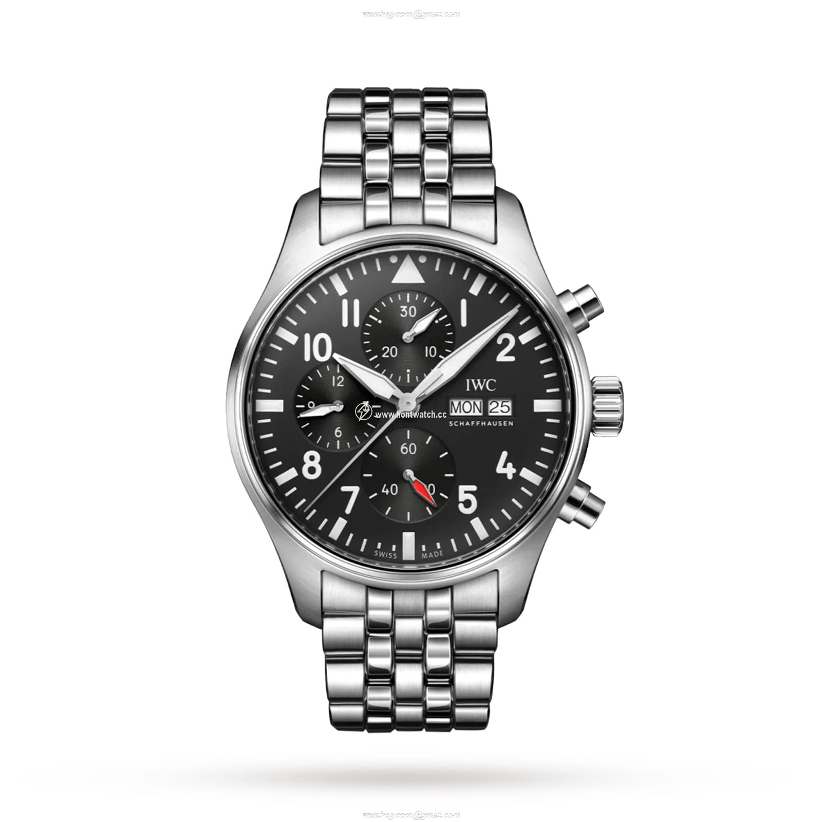IWC Pilot IW378002 Automatic Watch - 43mm Stainless Steel - Black Dial