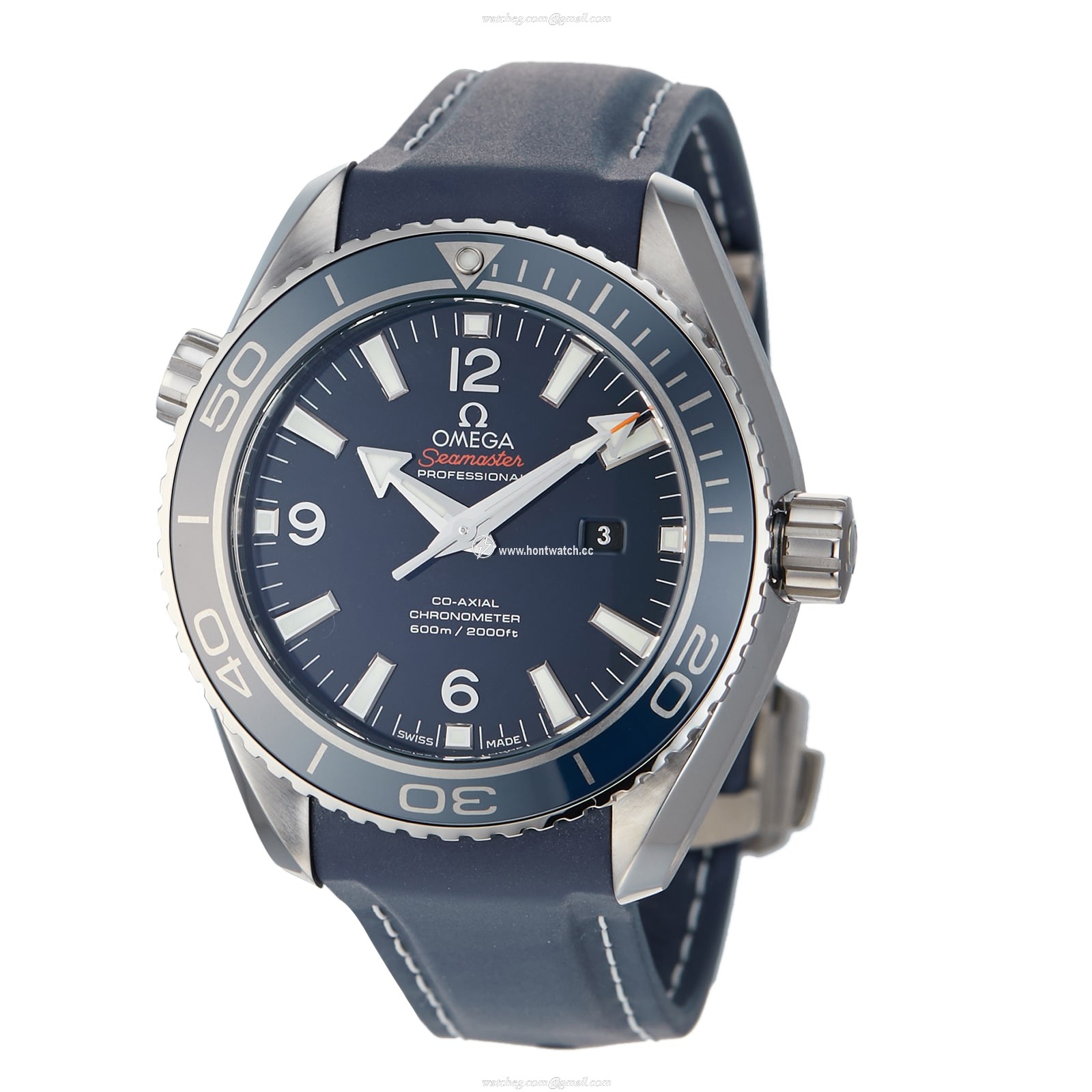 Omega Seamaster Planet Ocean 37.5mm Titanium Blue Dial Automatic Watch