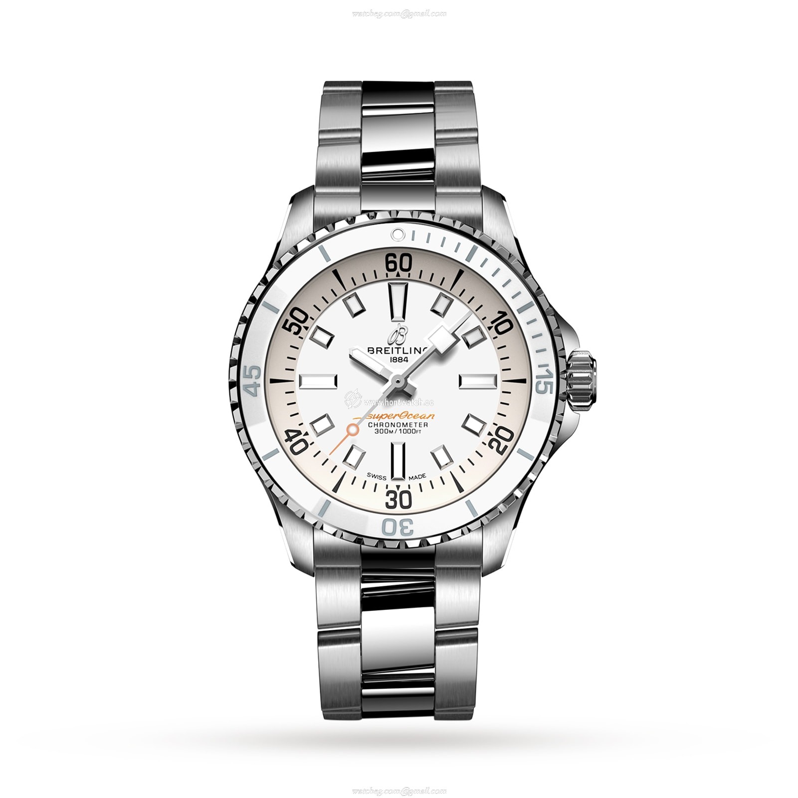 Breitling Superocean 36mm Automatic White Dial - Stainless Steel Watch