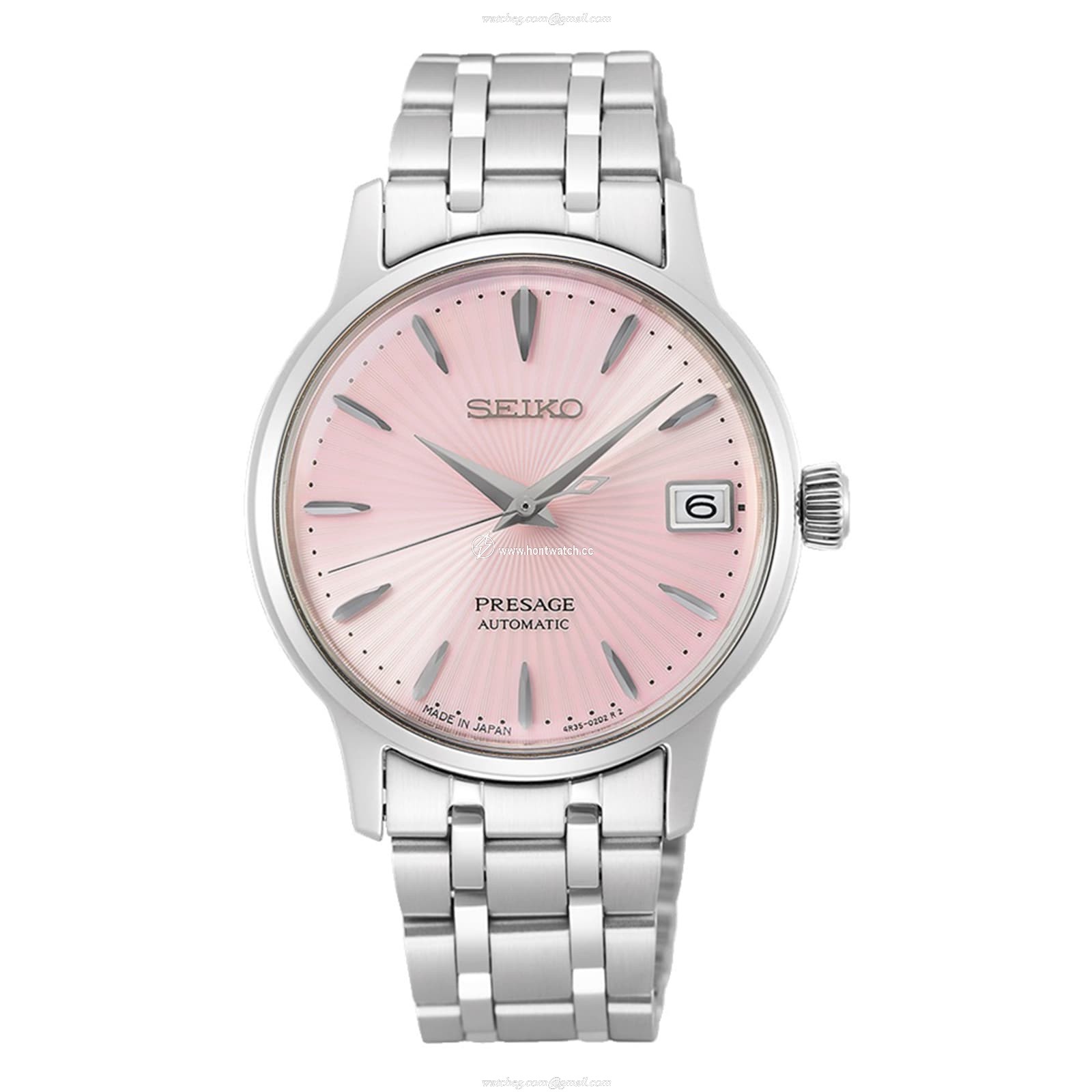 Seiko Cocktail SRP839J1 | Automatic Pink Dial | Stainless Steel 34mm
