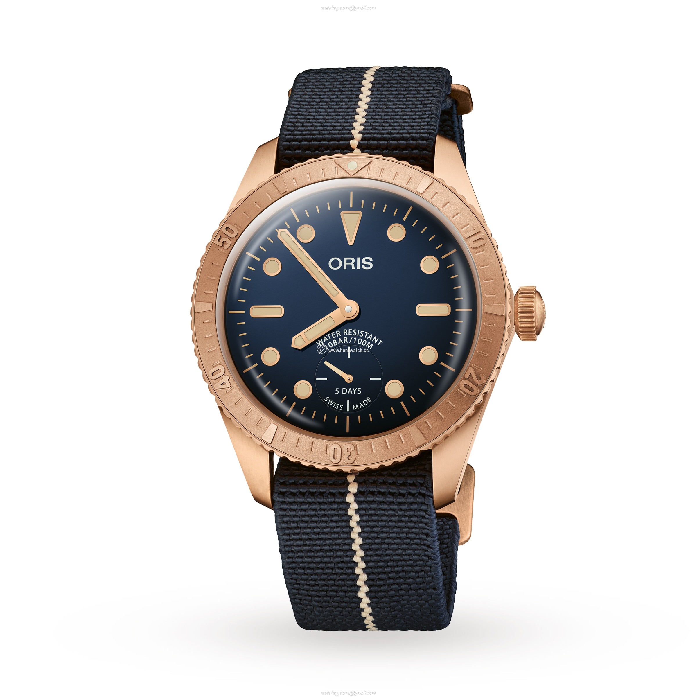 Oris Heritage 1965 Bronze Automatic Blue Watch - 40mm