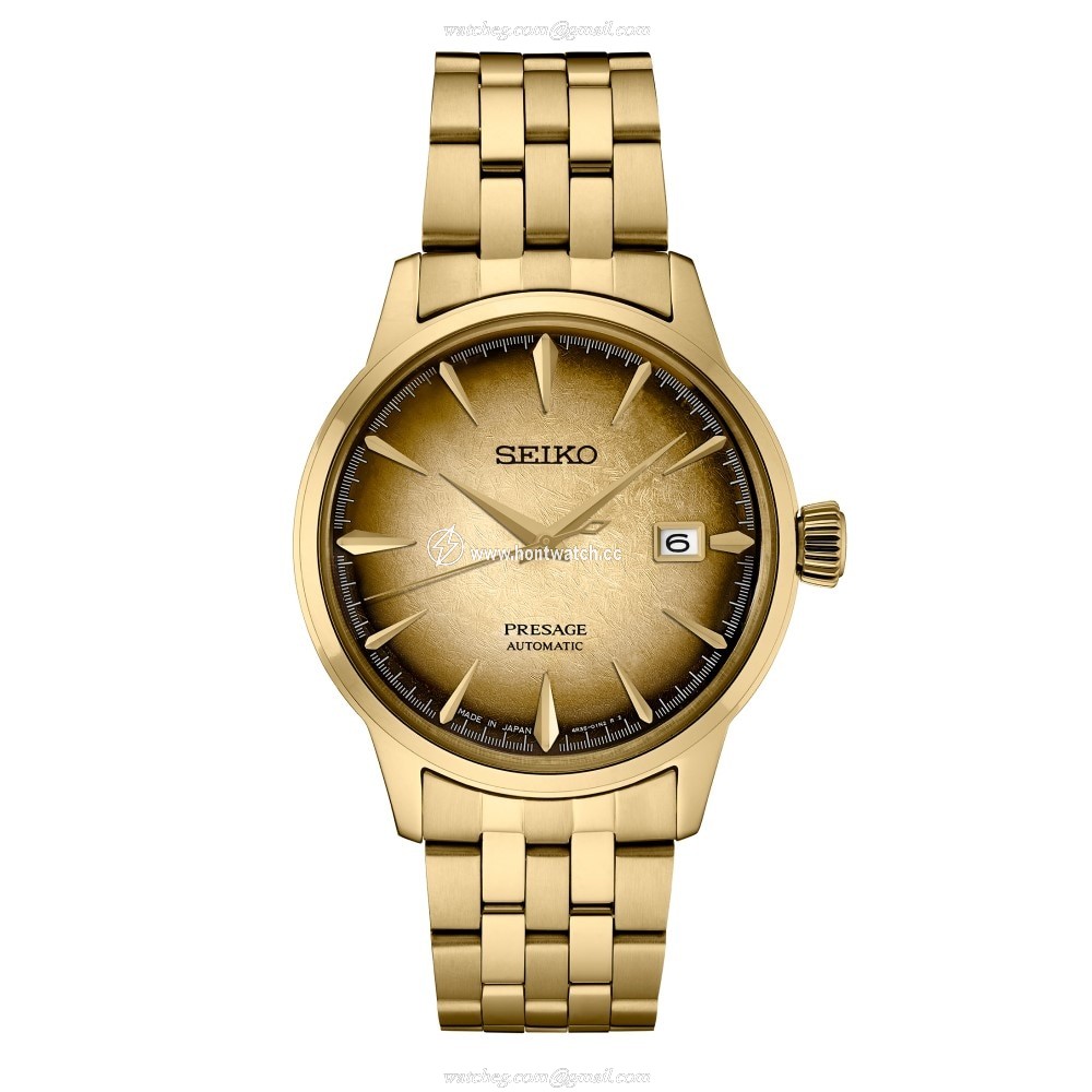Seiko Presage SRPK48J1 Automatic Gold Watch - 40.5mm Stainless Steel & PVD