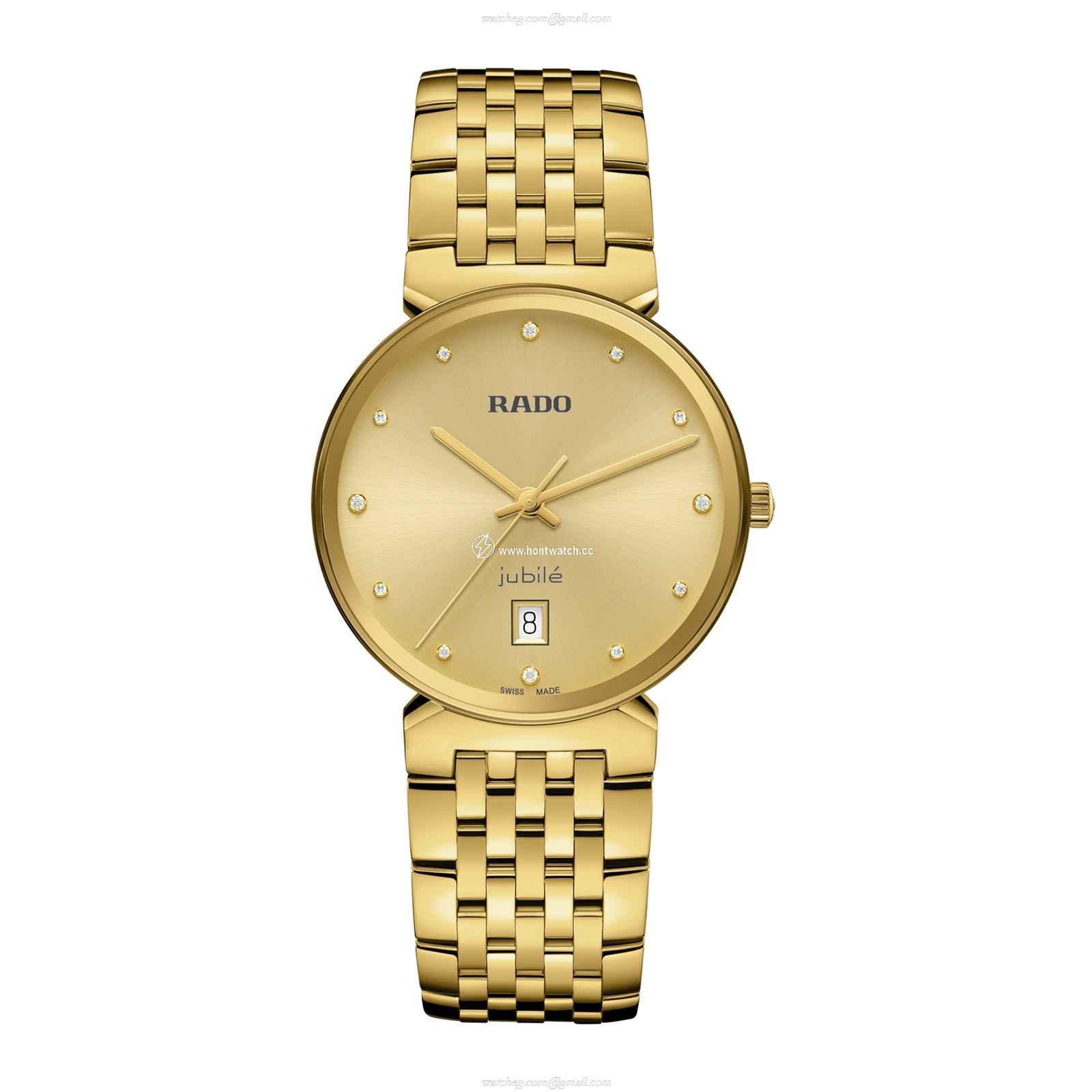 Rado Florence R48914713 | 38mm Gold Dial | Stainless Steel Quartz Watch