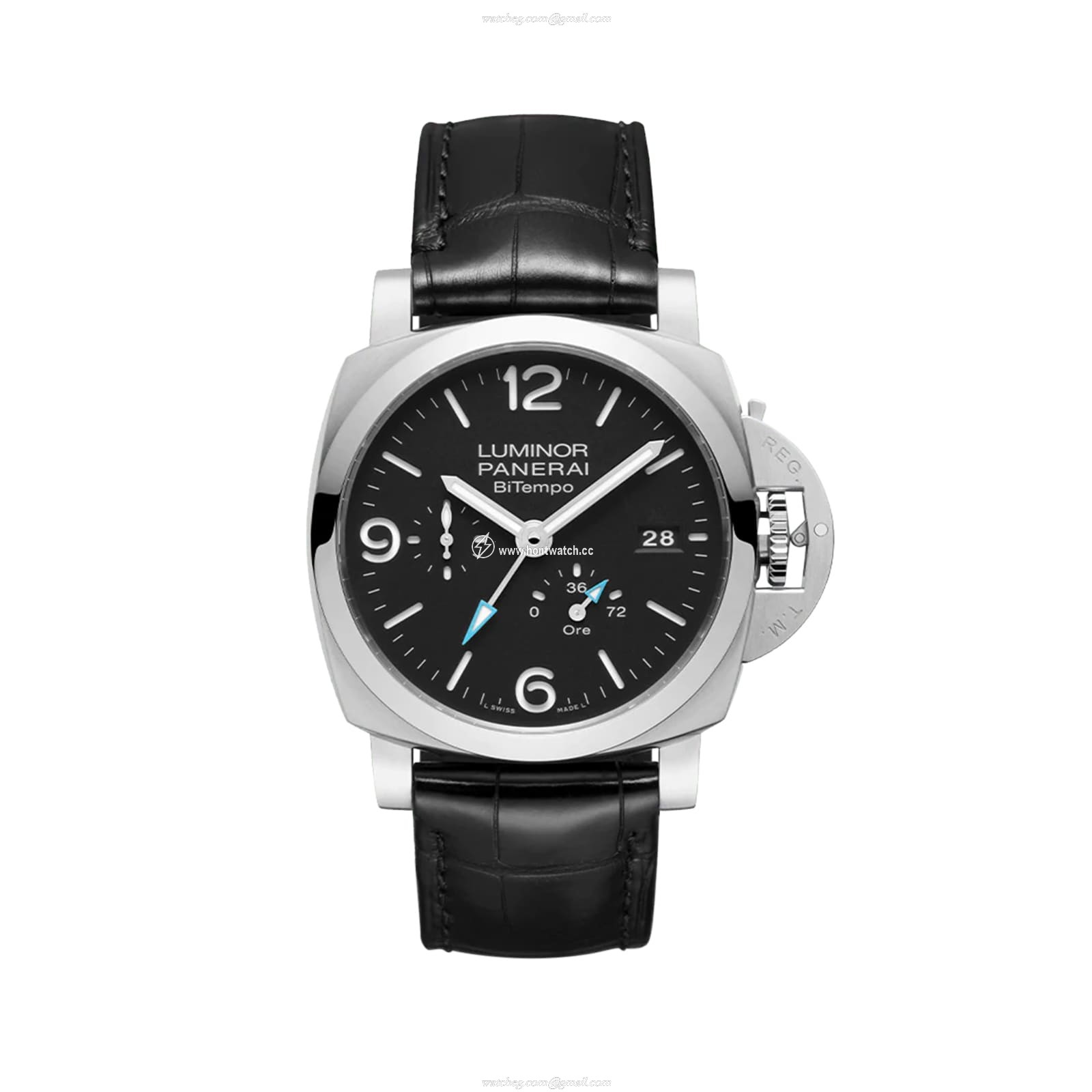 Panerai Luminor PAM01360 Automatic Watch - 44mm Stainless Steel Black Dial