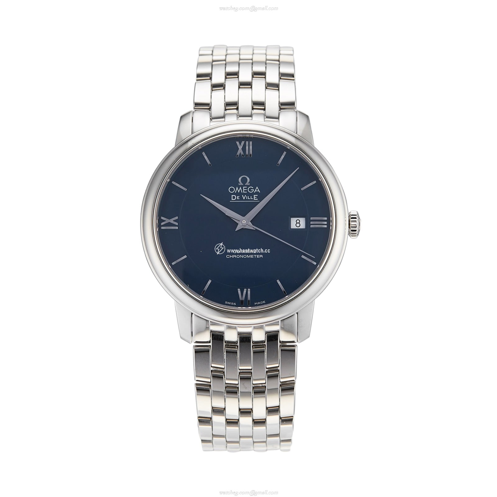 Omega De Ville Automatic Blue Dial Watch | 39.5mm Stainless Steel