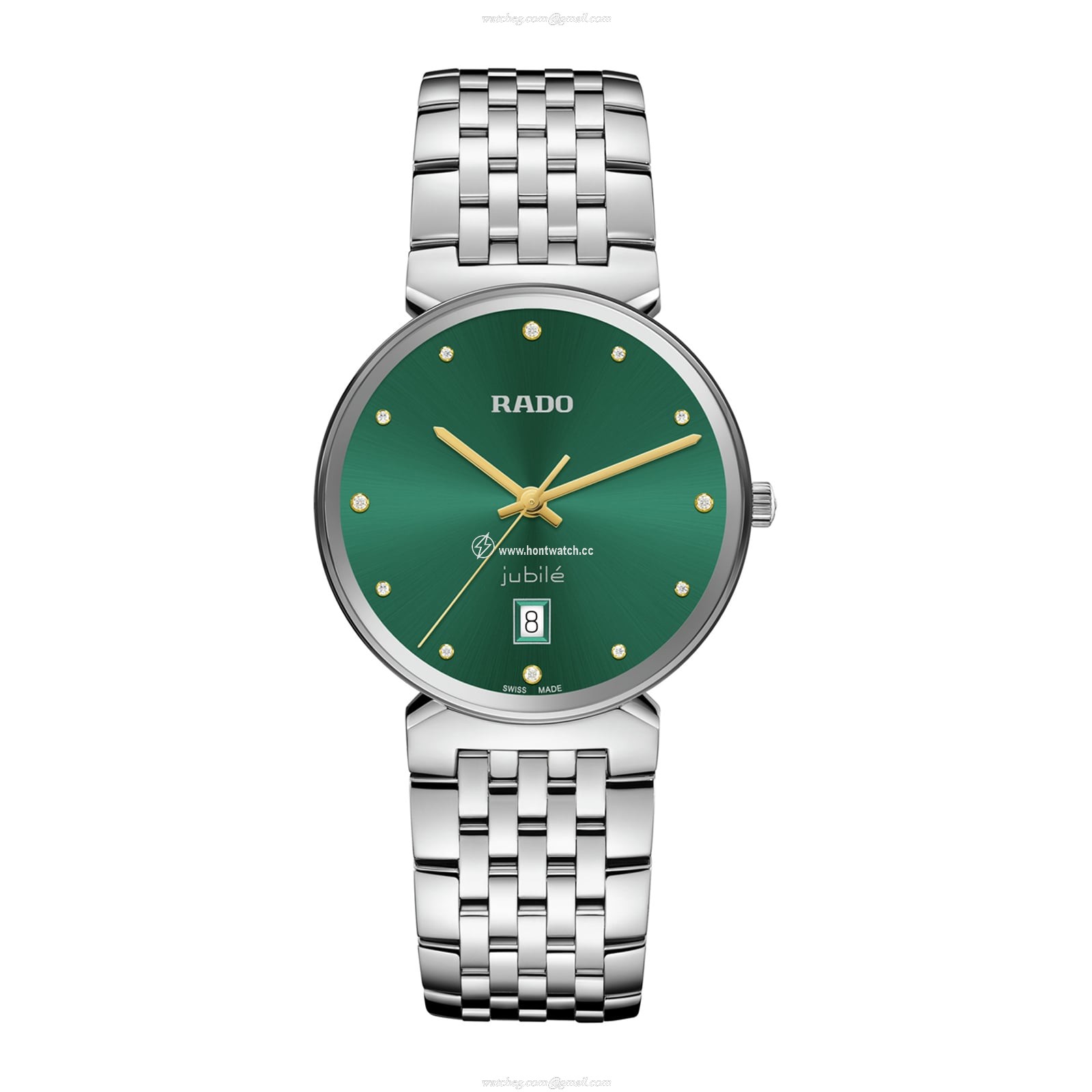 Rado Florence R48912773 | 38mm Green Dial | Diamond Markers | Quartz Watch