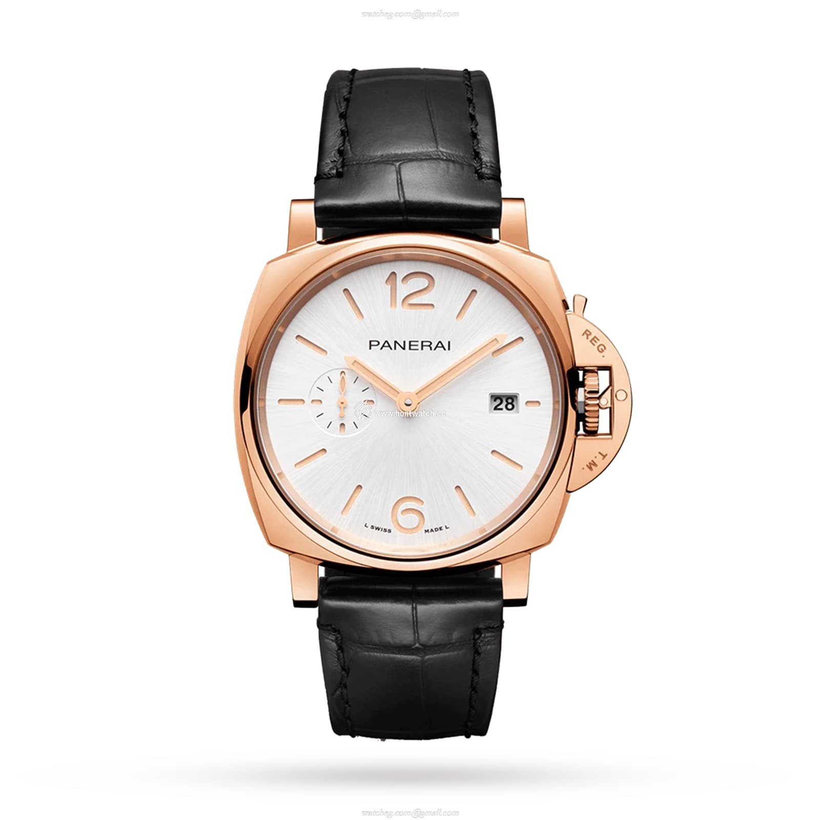 Panerai Luminor Due PAM01336 - 42mm Rose Gold Automatic Watch - White Dial