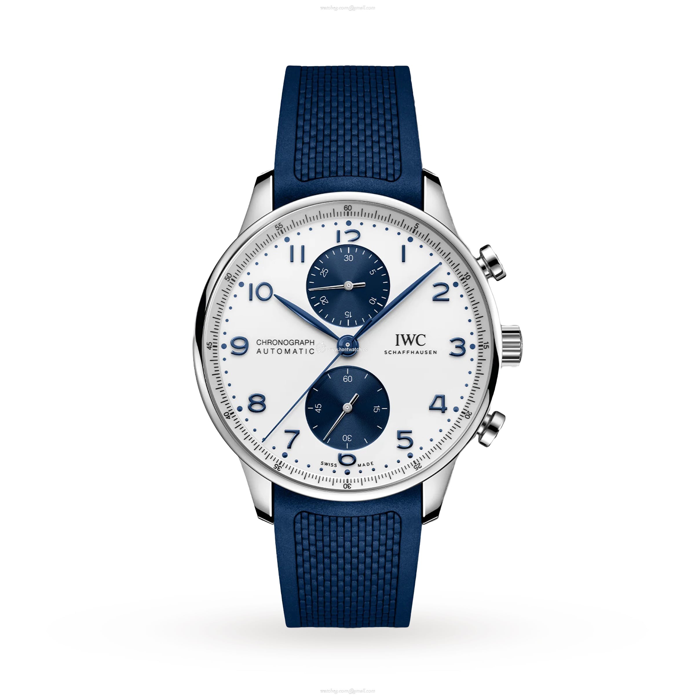 IWC Portugieser IW371620 Automatic Chronograph - 41mm Stainless Steel - White Dial