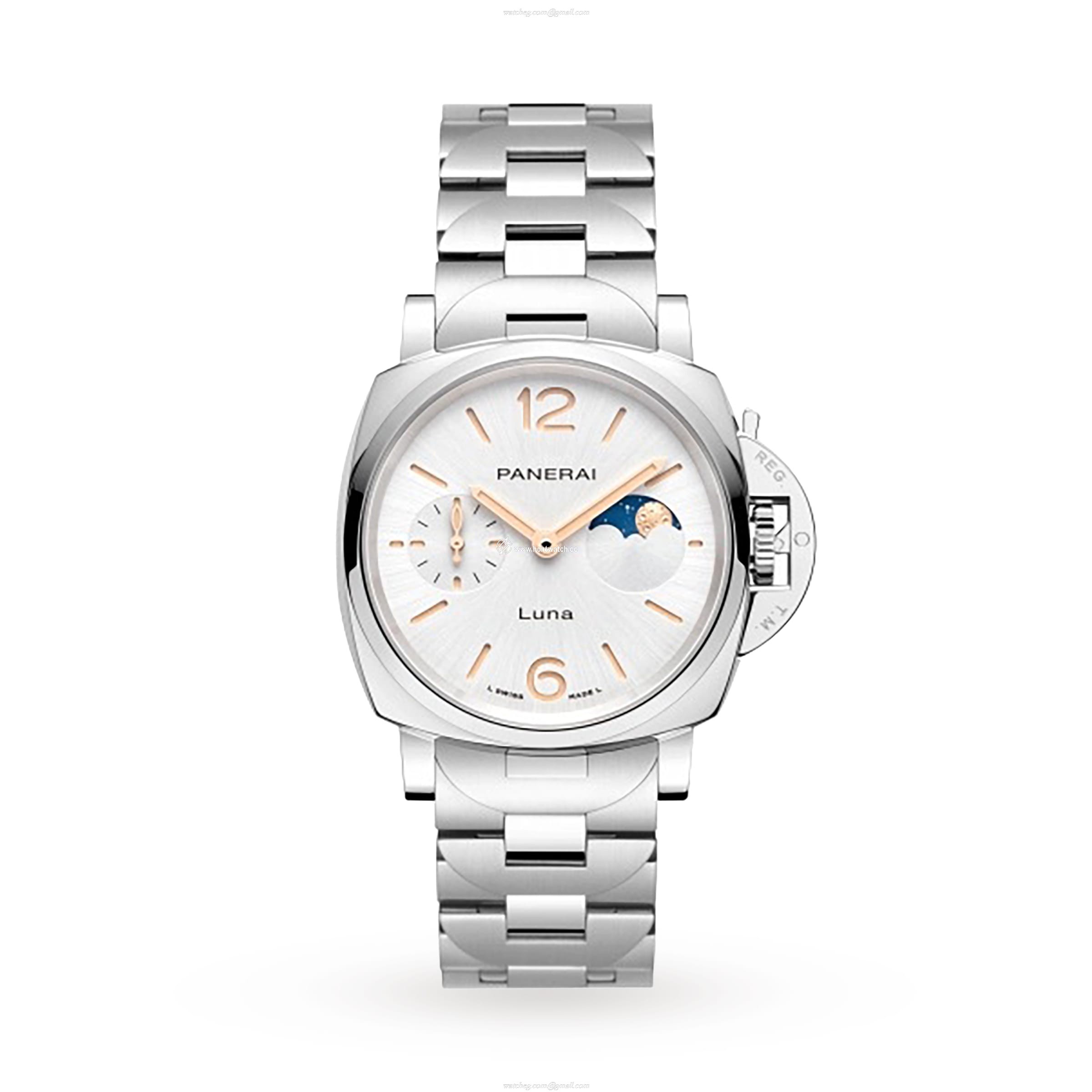 Panerai Luminor Due PAM01301 - 38mm Automatic Watch - White Dial & Steel