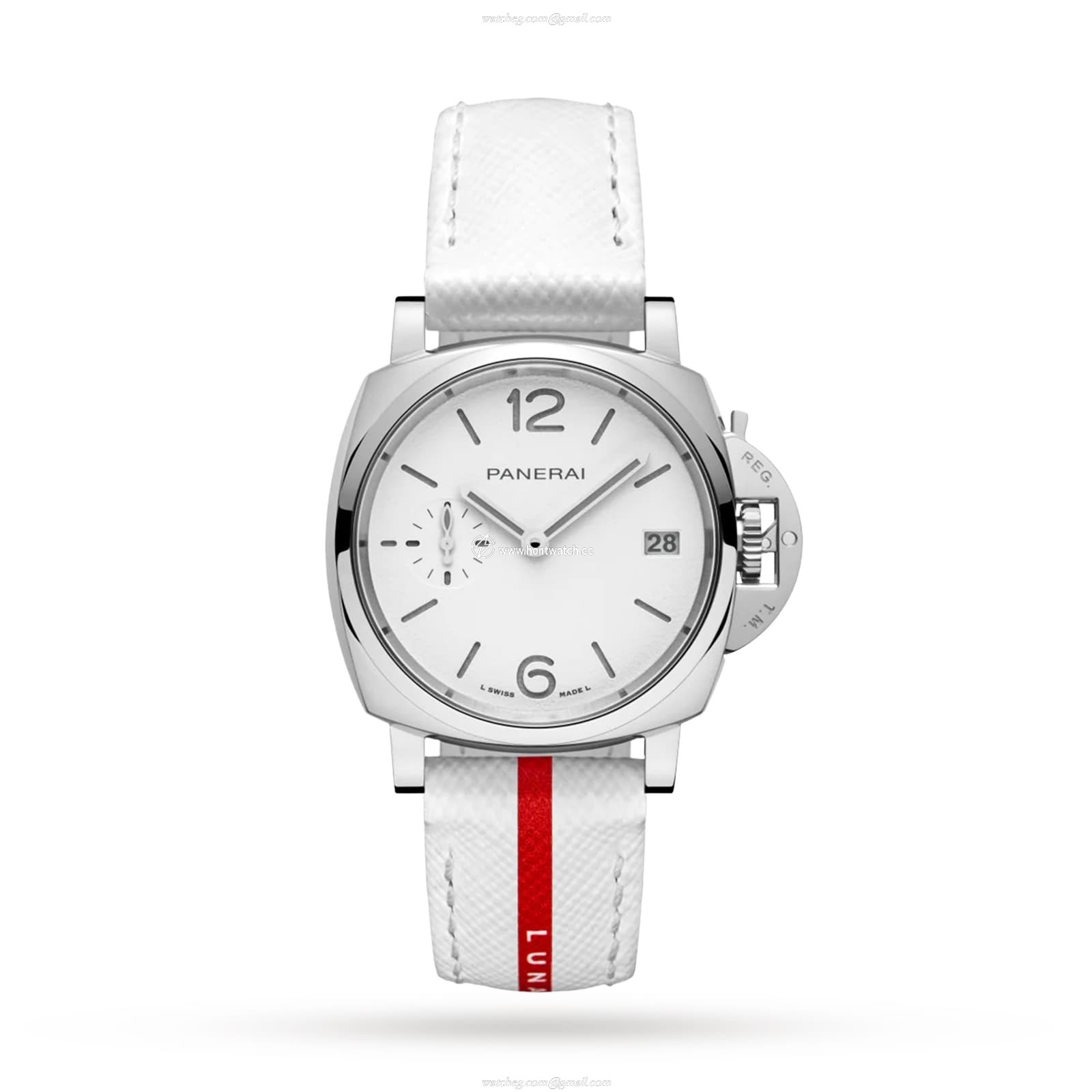 Panerai Luminor Due PAM01306 - 38mm Automatic Watch - White Dial - Stainless Steel