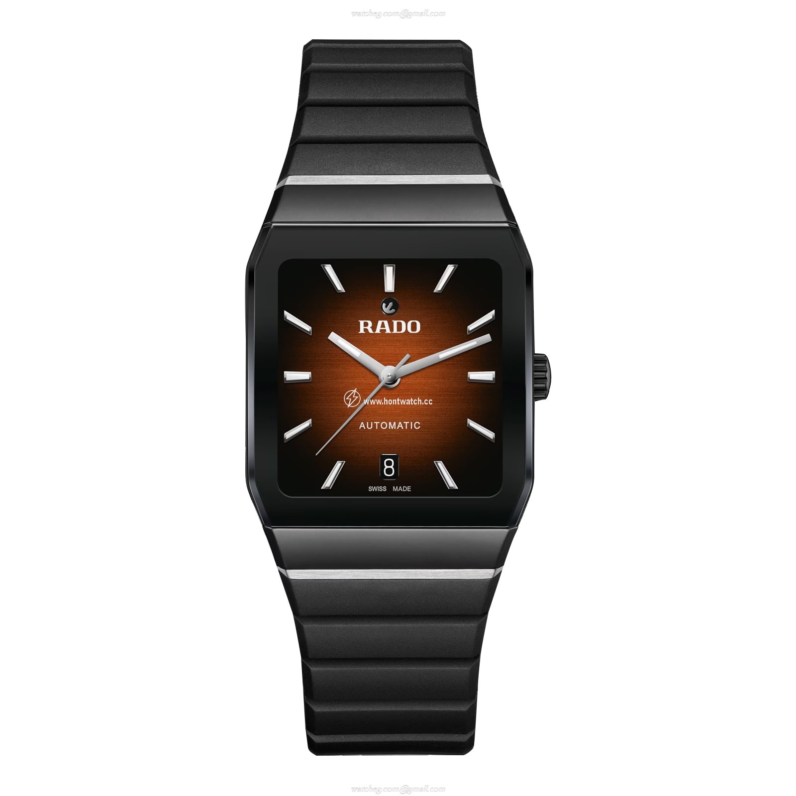 Rado Anatom Automatic Brown Watch - 32.5mm Steel & Ceramic